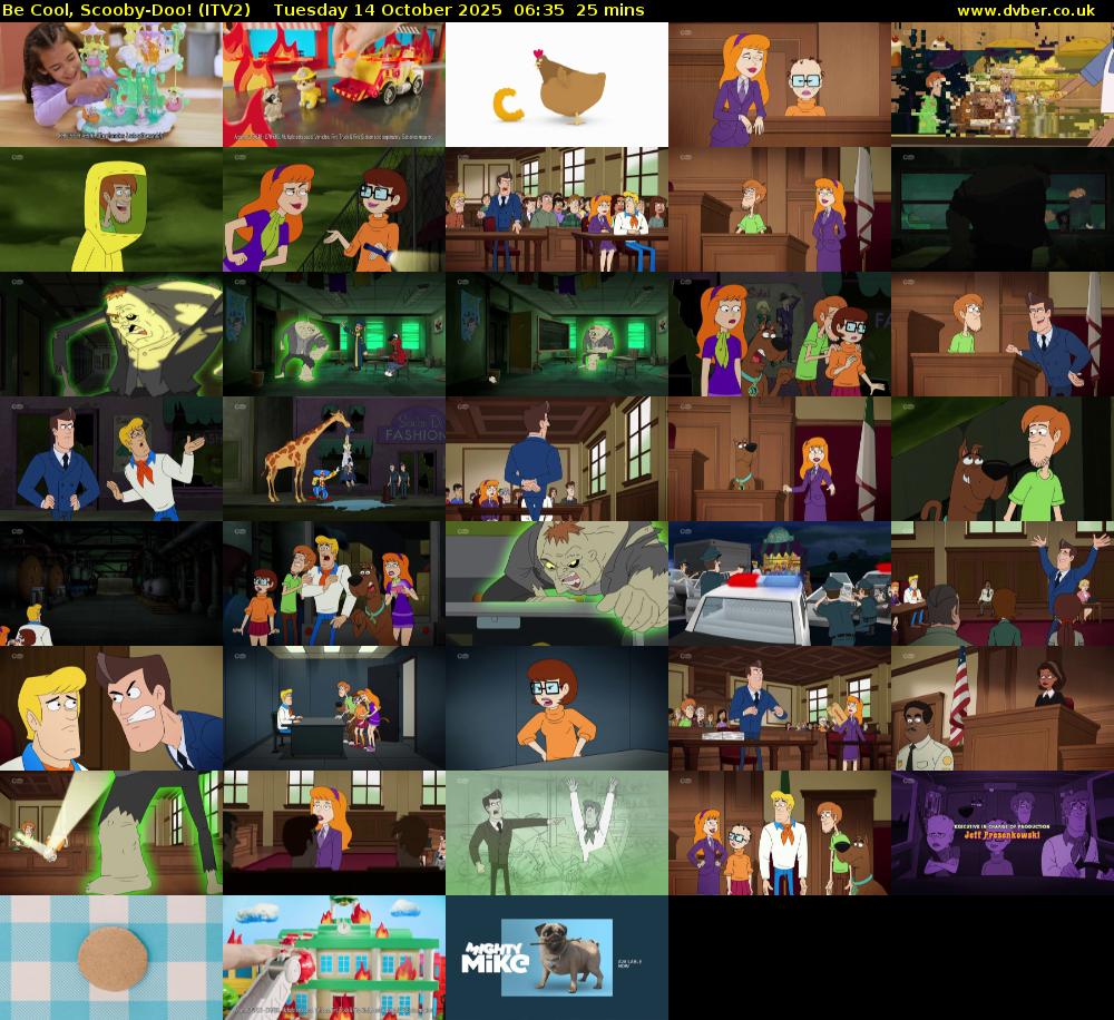 Be Cool, Scooby-Doo! (ITV2) Tuesday 14 October 2025 06:35 - 07:00
