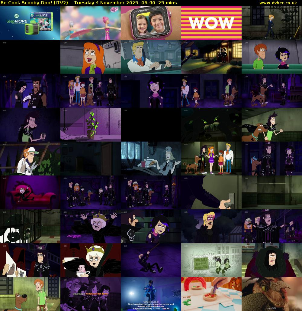 Be Cool, Scooby-Doo! (ITV2) Tuesday 4 November 2025 06:40 - 07:05