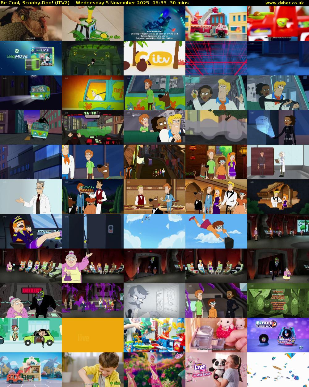 Be Cool, Scooby-Doo! (ITV2) Wednesday 5 November 2025 06:35 - 07:05