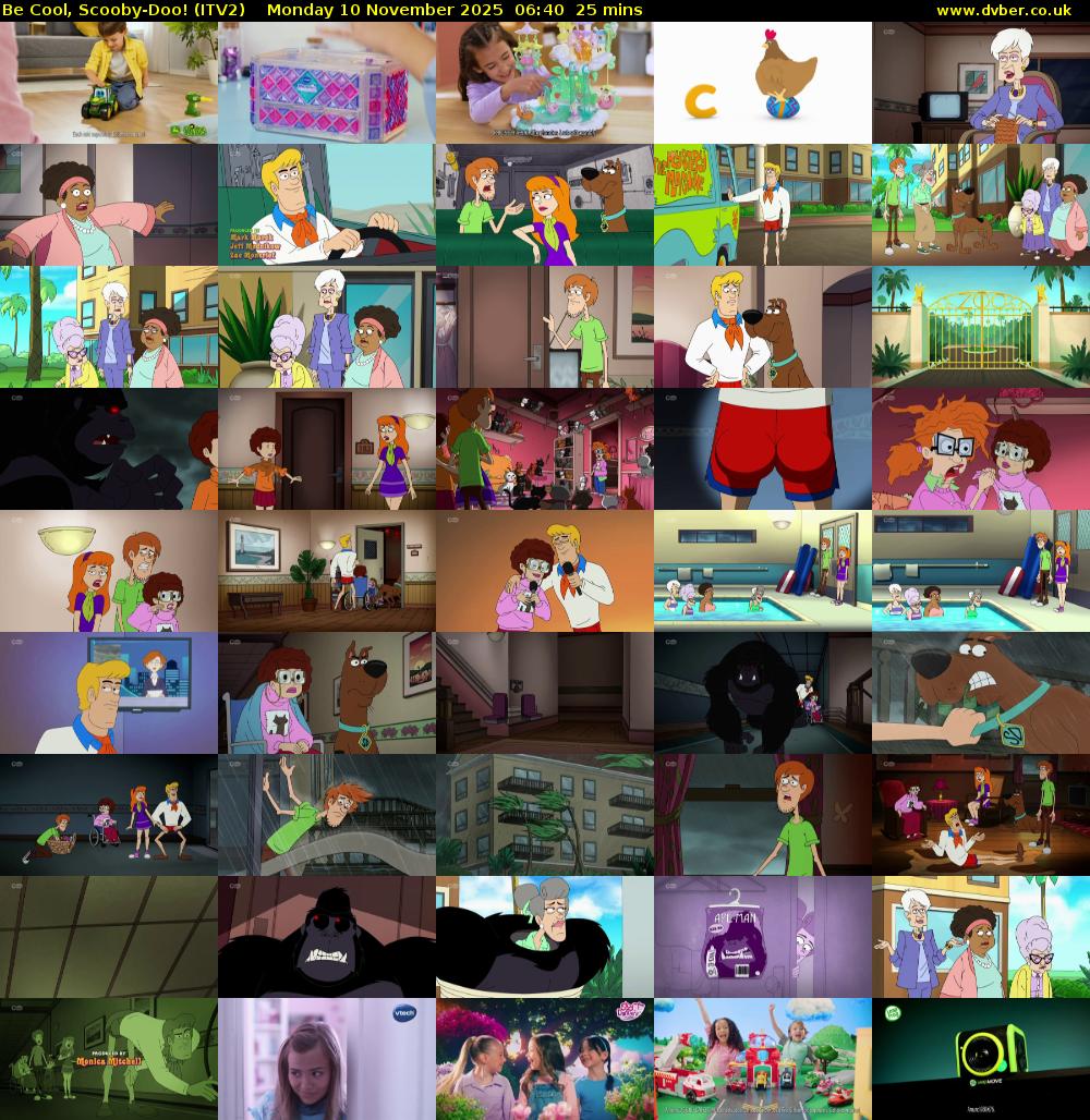 Be Cool, Scooby-Doo! (ITV2) Monday 10 November 2025 06:40 - 07:05