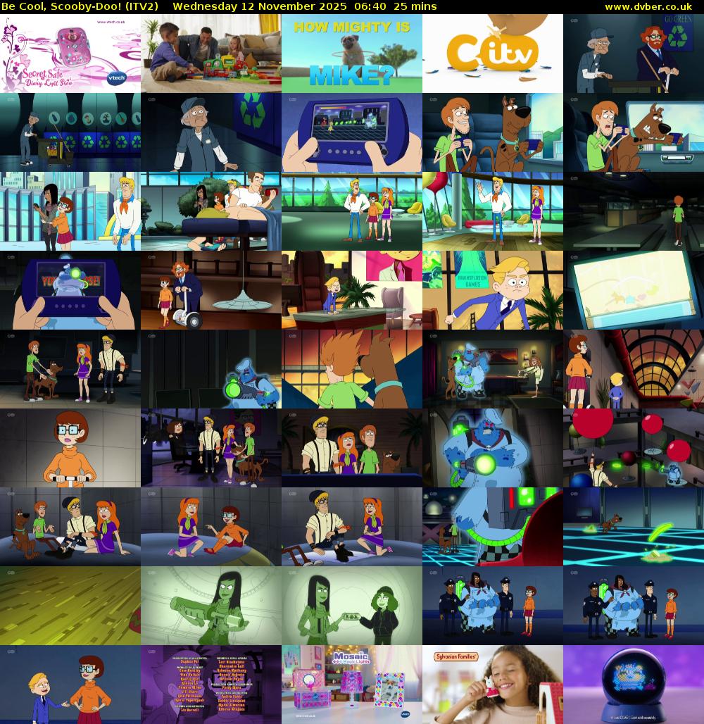 Be Cool, Scooby-Doo! (ITV2) Wednesday 12 November 2025 06:40 - 07:05