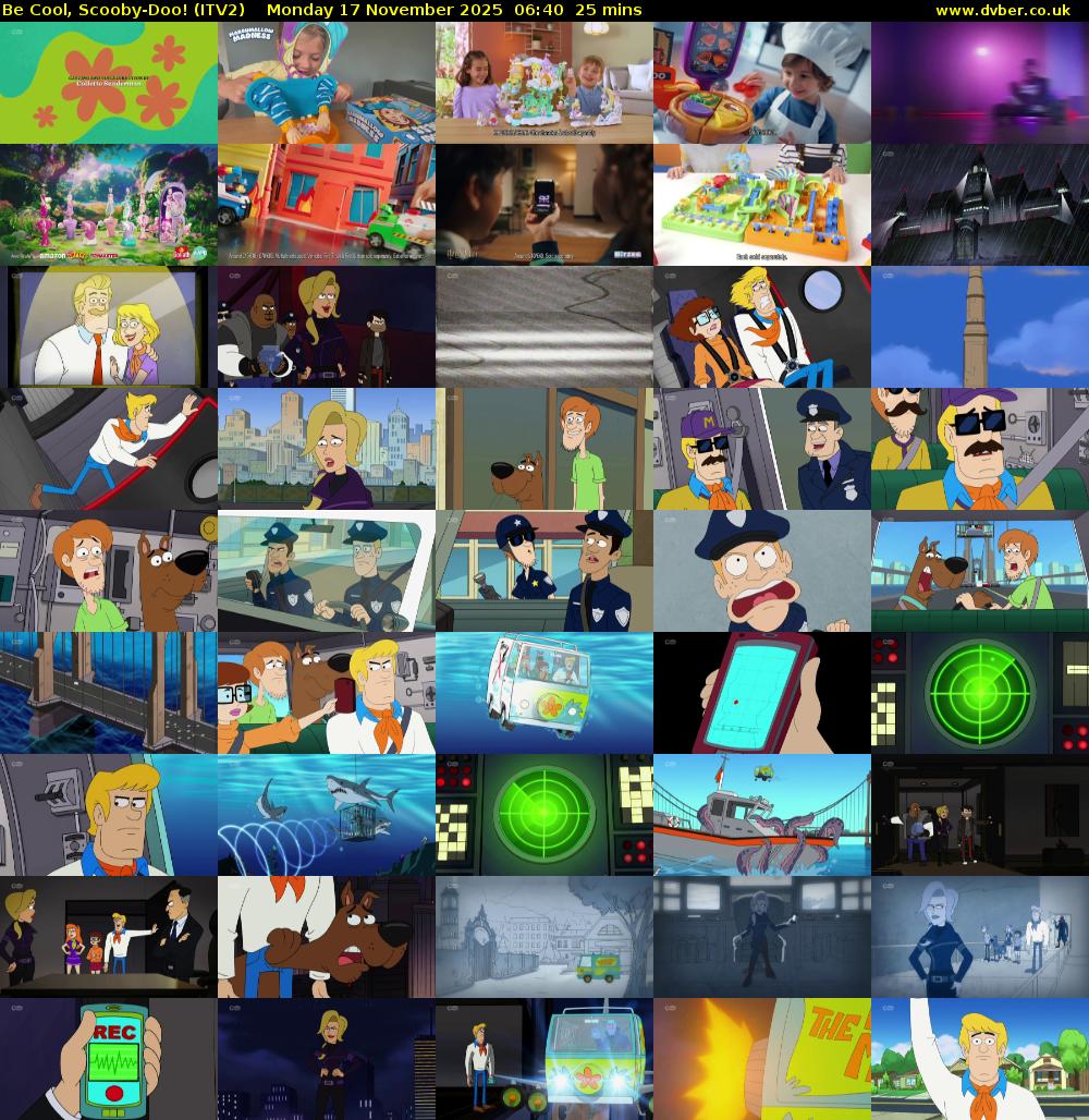 Be Cool, Scooby-Doo! (ITV2) Monday 17 November 2025 06:40 - 07:05