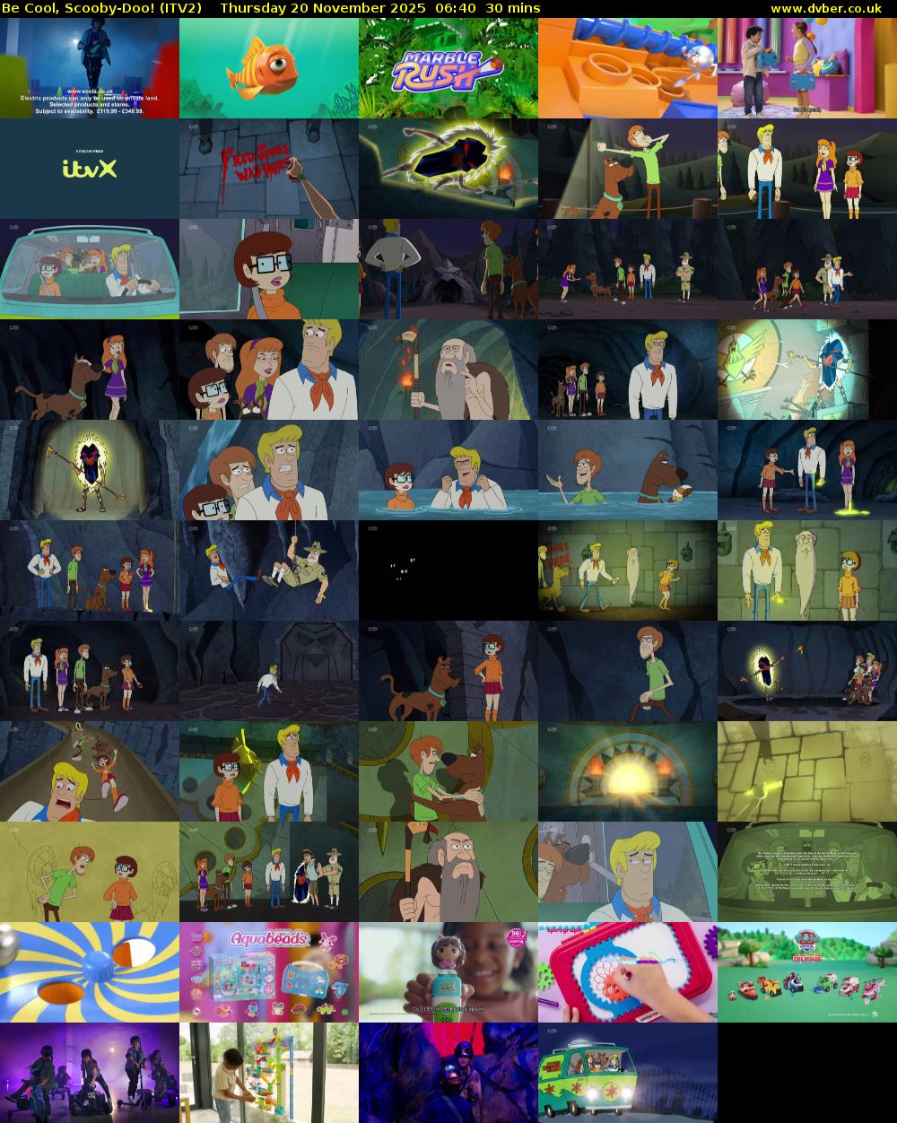 Be Cool, Scooby-Doo! (ITV2) Thursday 20 November 2025 06:40 - 07:10