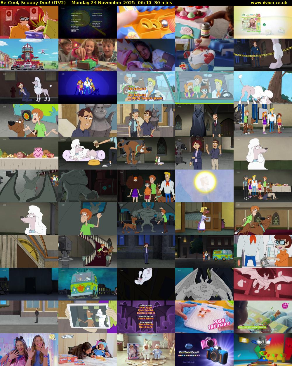 Be Cool, Scooby-Doo! (ITV2) Monday 24 November 2025 06:40 - 07:10