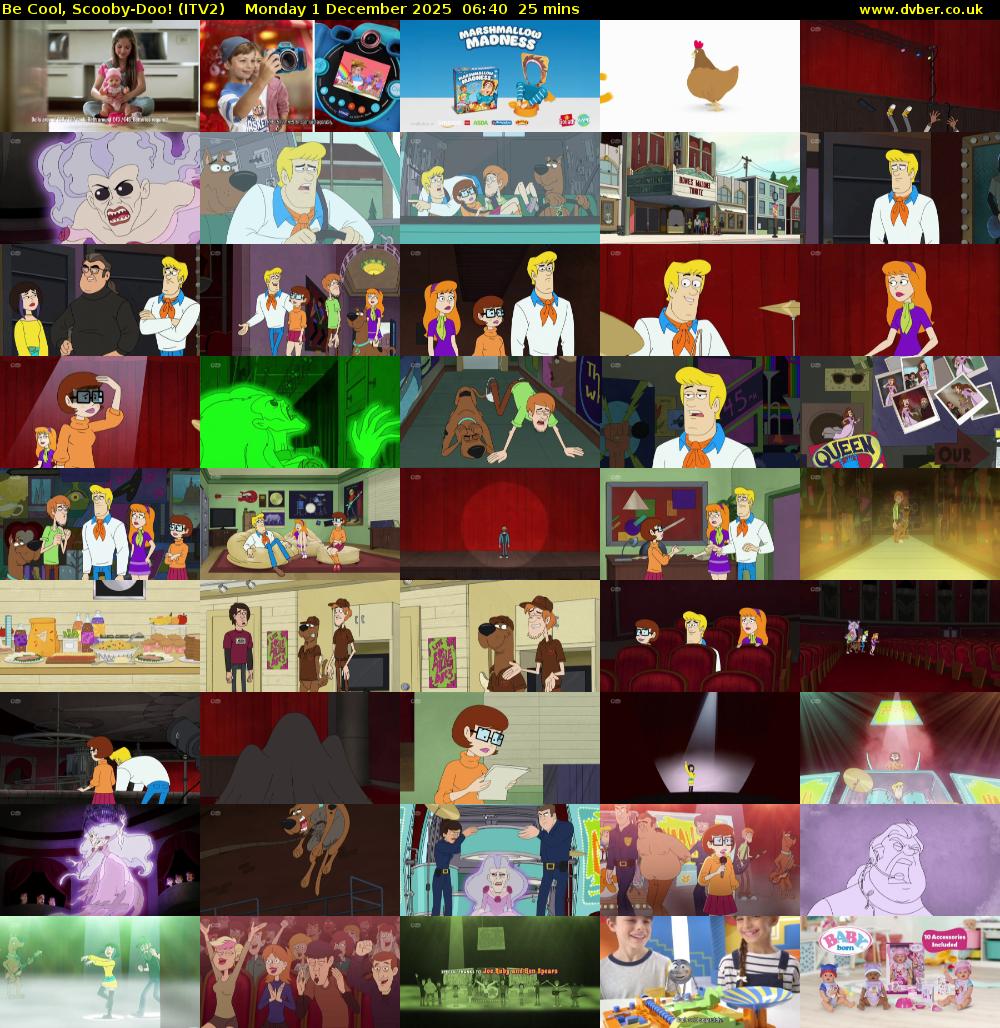 Be Cool, Scooby-Doo! (ITV2) Monday 1 December 2025 06:40 - 07:05