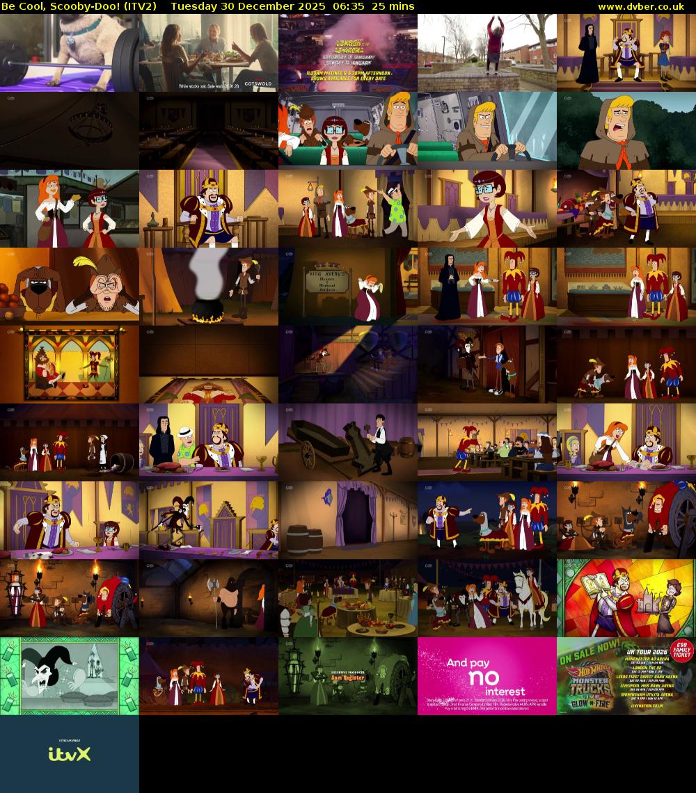 Be Cool, Scooby-Doo! (ITV2) Tuesday 30 December 2025 06:35 - 07:00