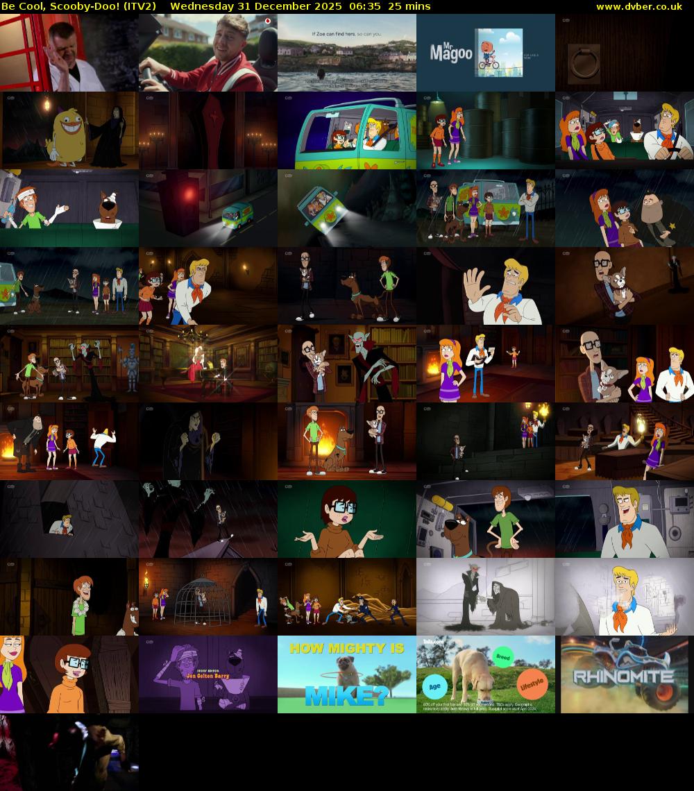 Be Cool, Scooby-Doo! (ITV2) Wednesday 31 December 2025 06:35 - 07:00
