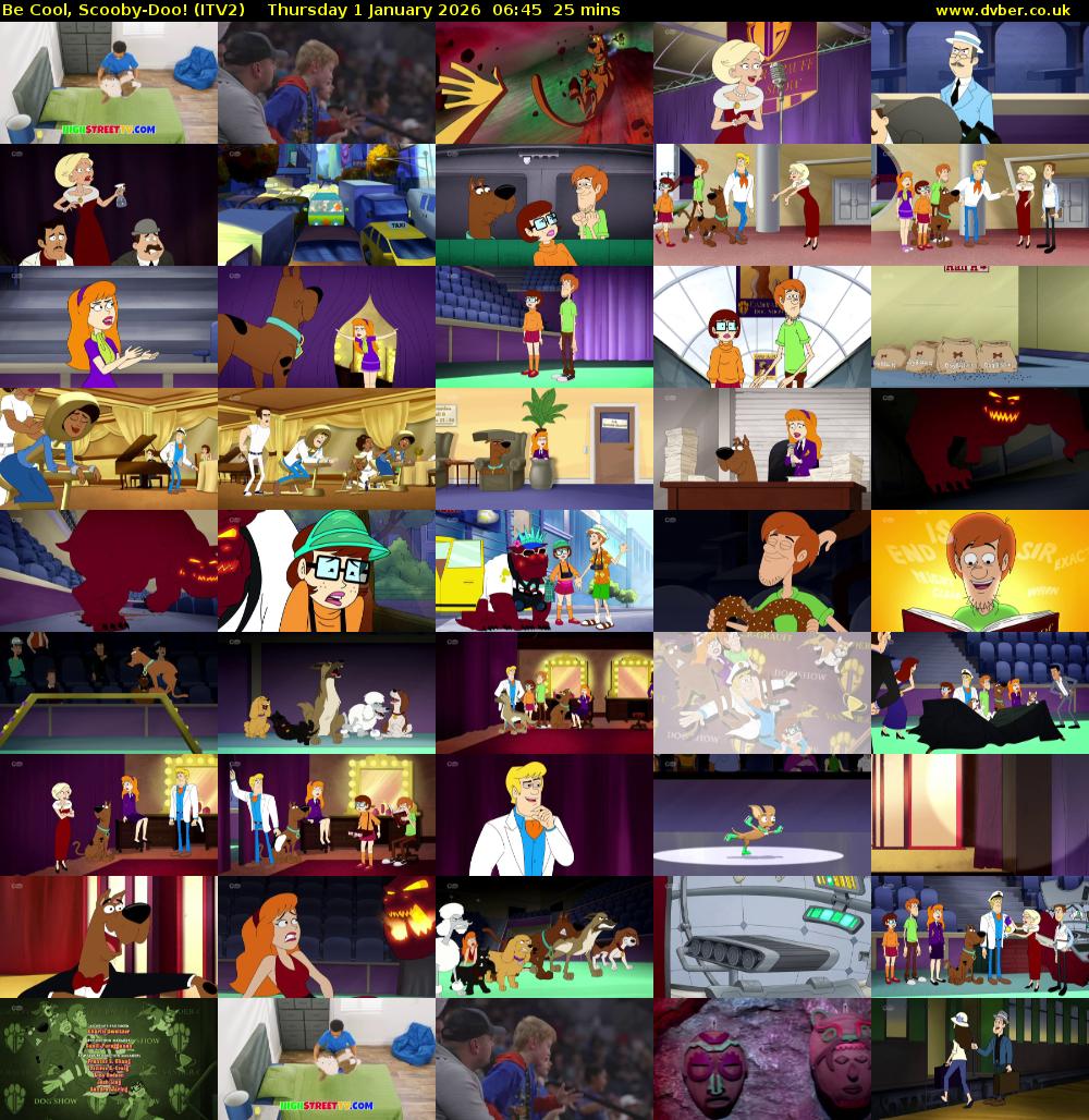 Be Cool, Scooby-Doo! (ITV2) Thursday 1 January 2026 06:45 - 07:10