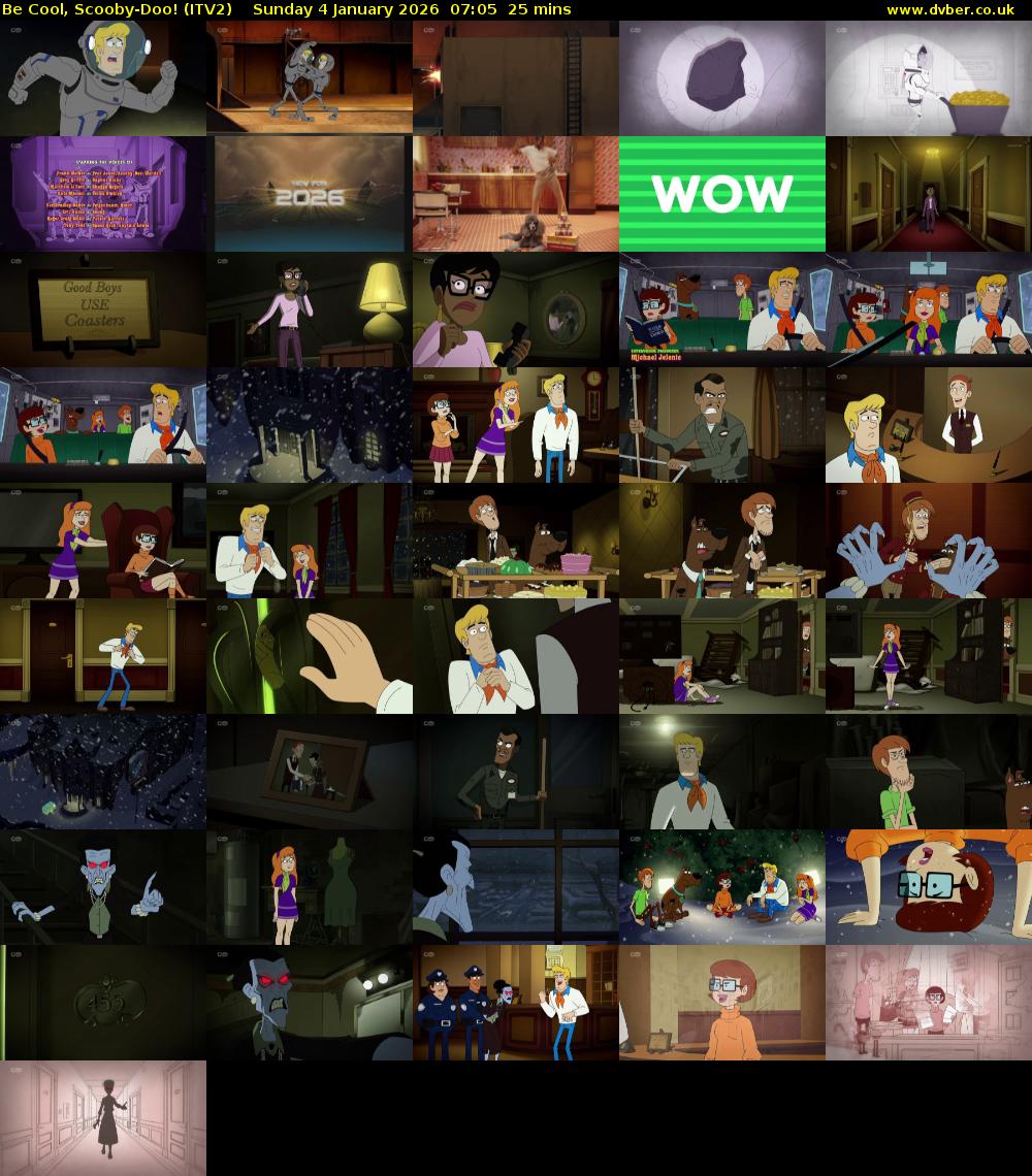 Be Cool, Scooby-Doo! (ITV2) Sunday 4 January 2026 07:05 - 07:30