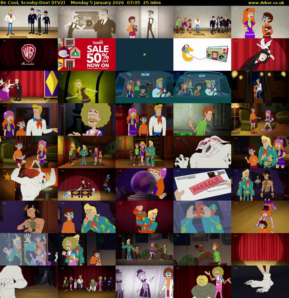 Be Cool, Scooby-Doo! (ITV2) Monday 5 January 2026 07:05 - 07:30
