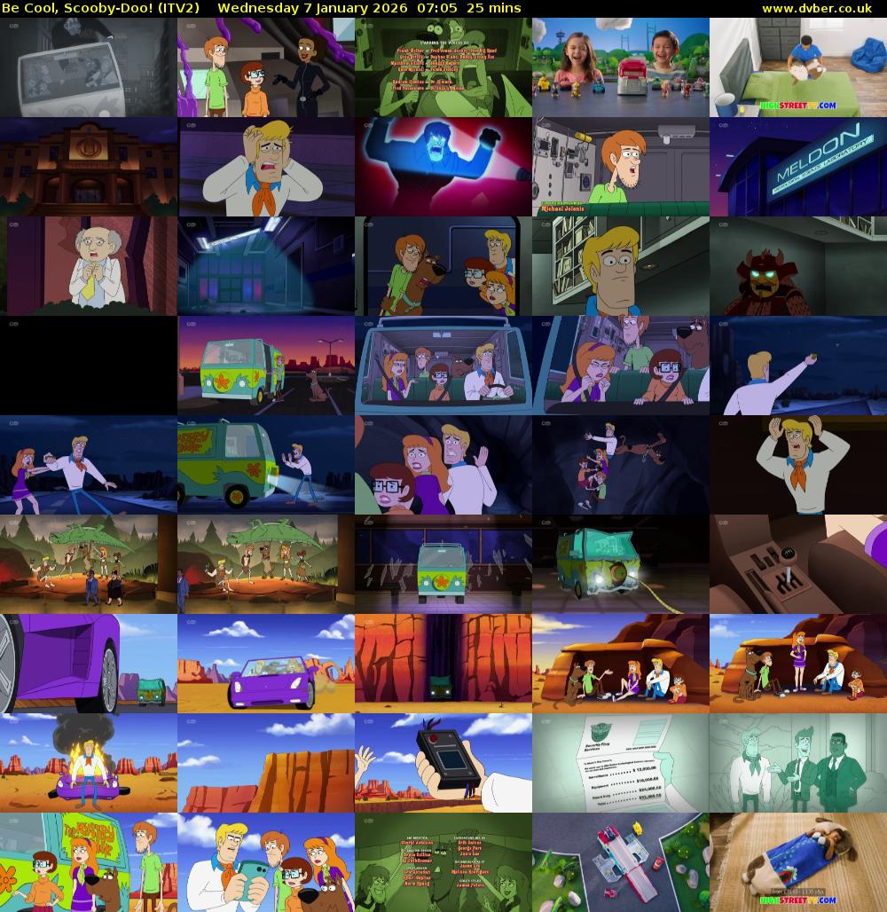 Be Cool, Scooby-Doo! (ITV2) Wednesday 7 January 2026 07:05 - 07:30
