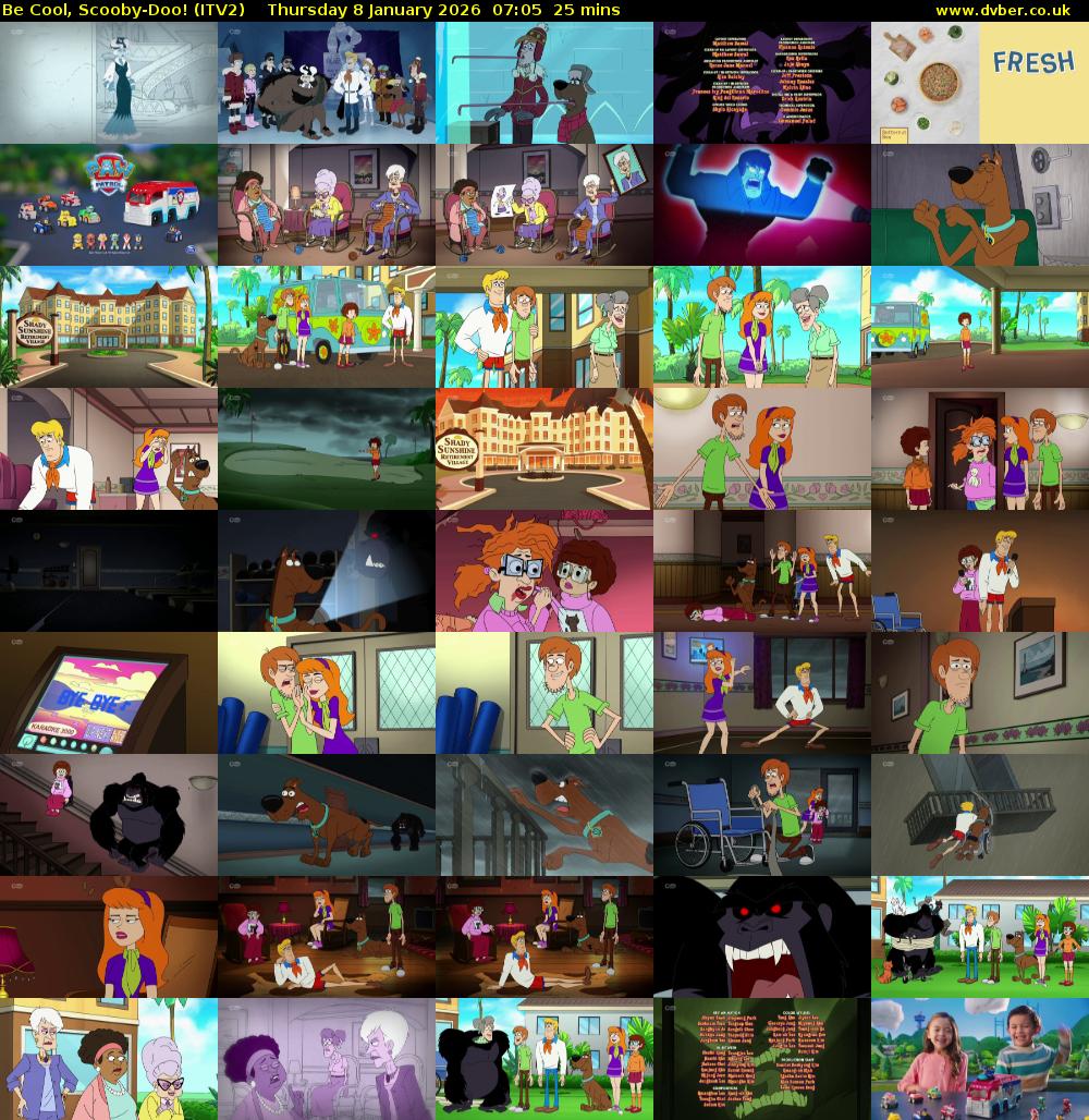 Be Cool, Scooby-Doo! (ITV2) Thursday 8 January 2026 07:05 - 07:30