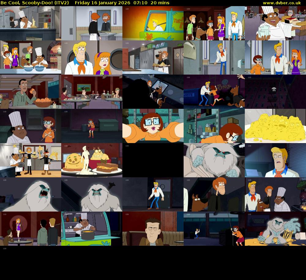 Be Cool, Scooby-Doo! (ITV2) Friday 16 January 2026 07:10 - 07:30