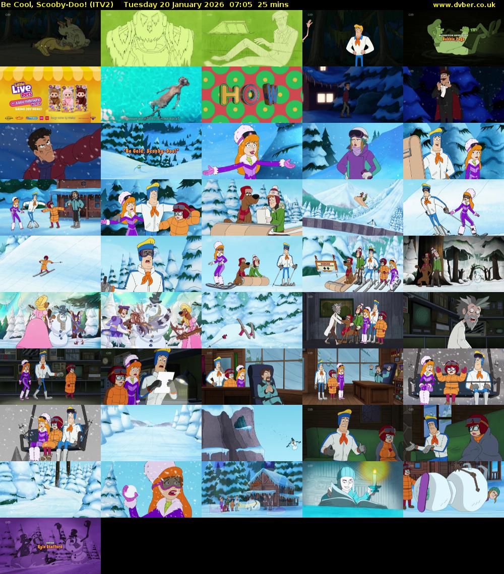 Be Cool, Scooby-Doo! (ITV2) Tuesday 20 January 2026 07:05 - 07:30