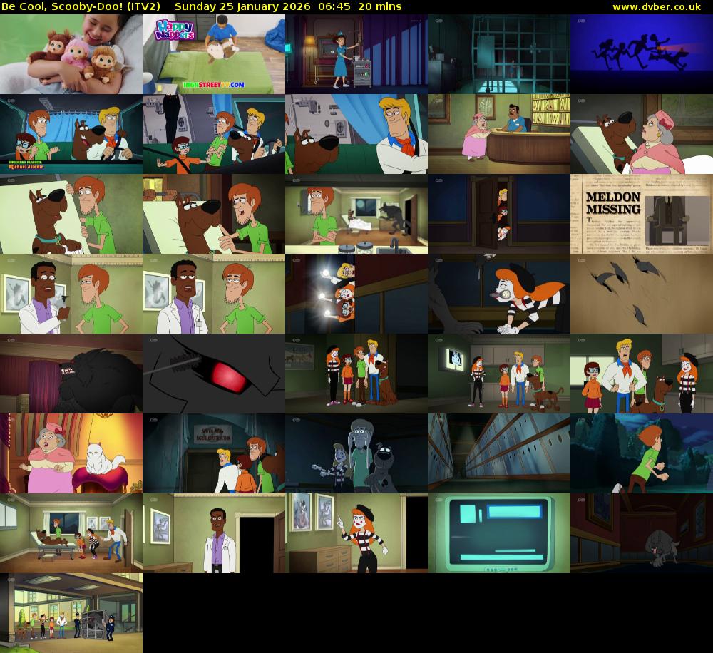 Be Cool, Scooby-Doo! (ITV2) Sunday 25 January 2026 06:45 - 07:05