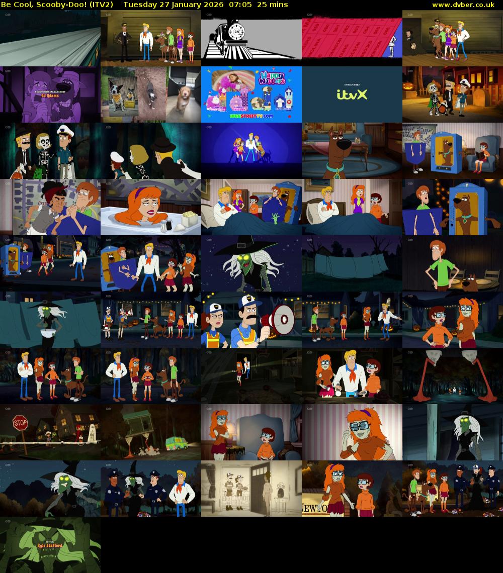 Be Cool, Scooby-Doo! (ITV2) Tuesday 27 January 2026 07:05 - 07:30