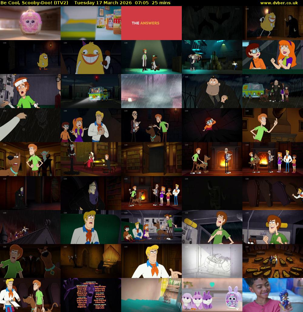Be Cool, Scooby-Doo! (ITV2) Tuesday 17 March 2026 07:05 - 07:30