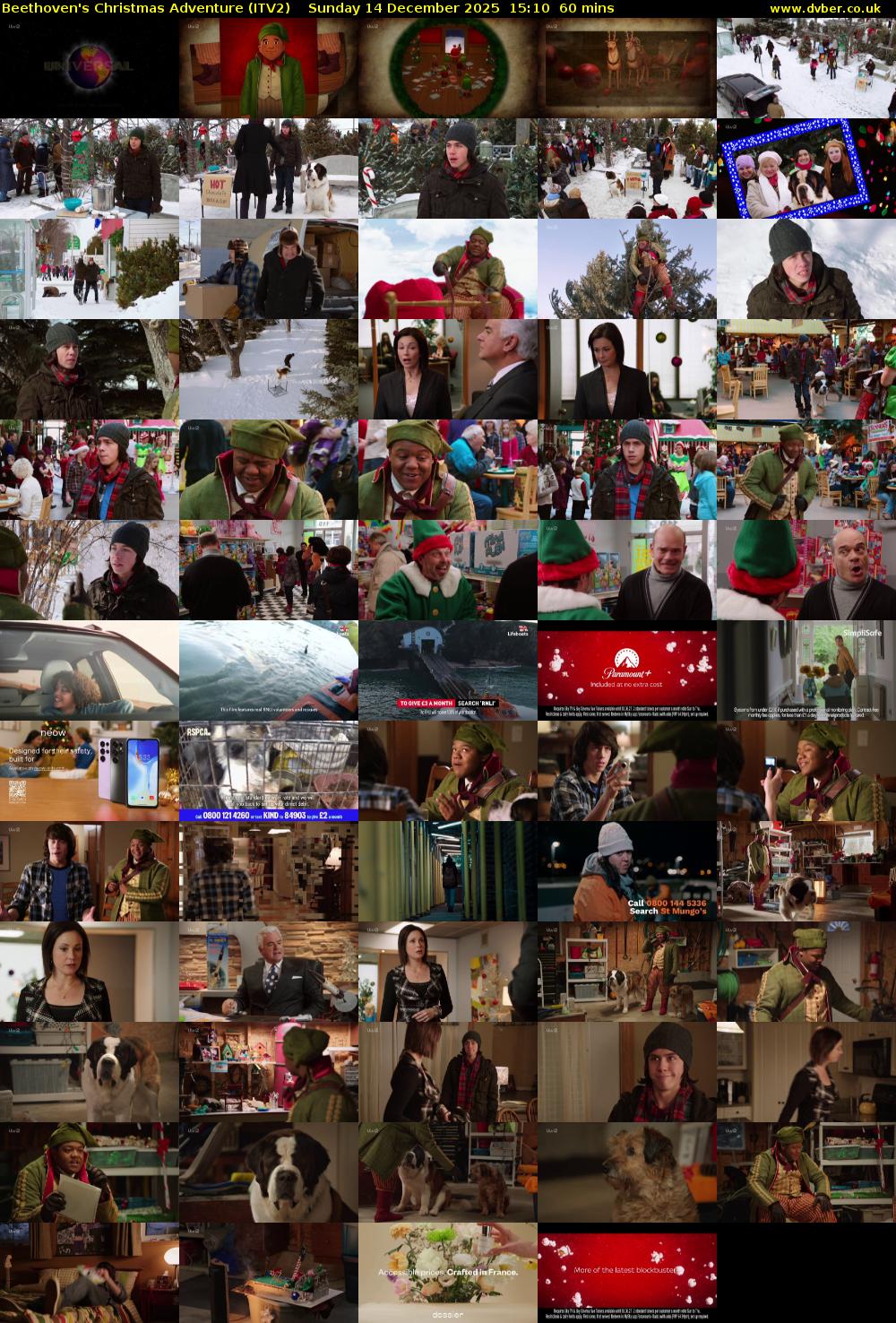 Beethoven's Christmas Adventure (ITV2) Sunday 14 December 2025 15:10 - 16:10