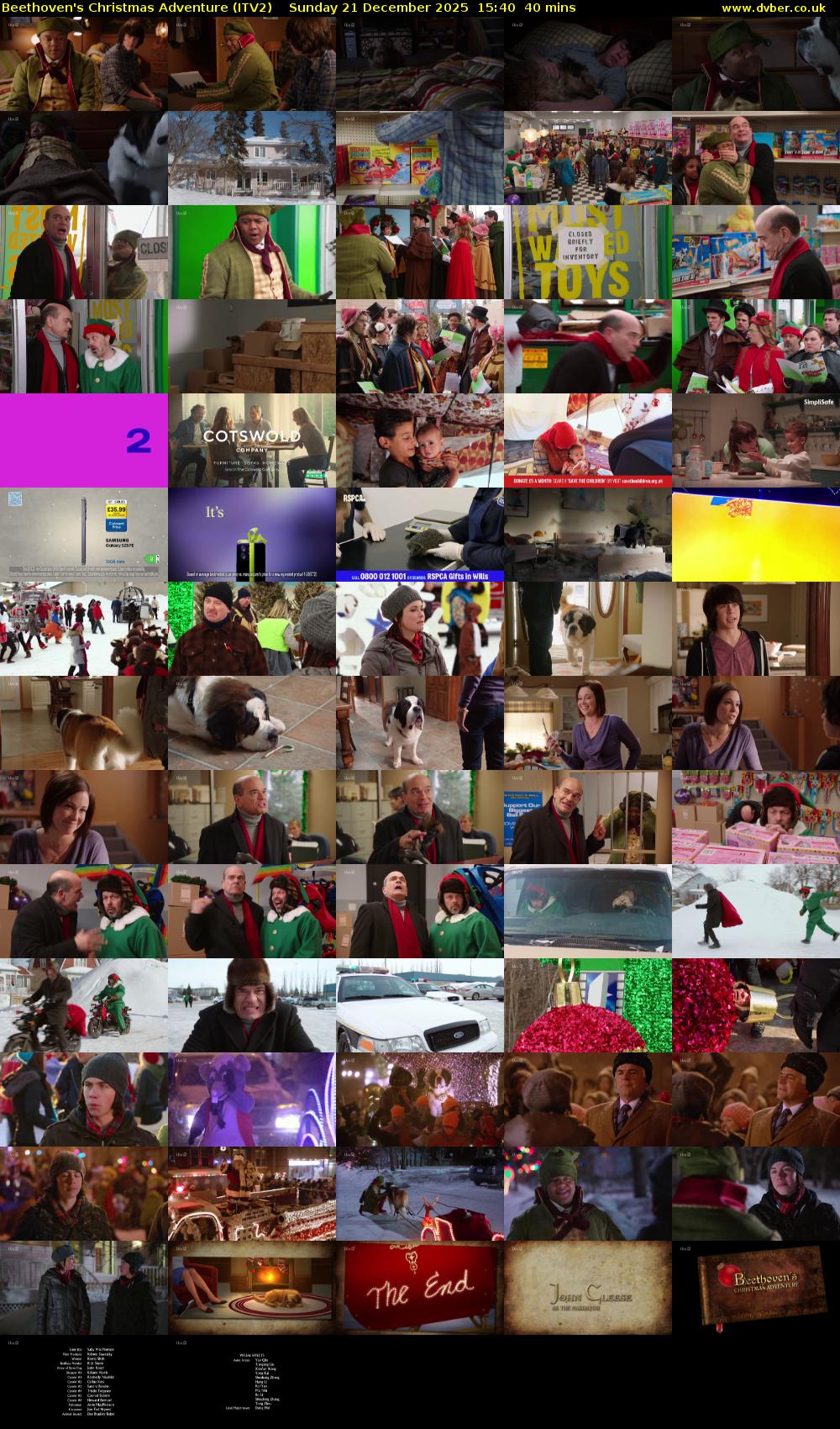 Beethoven's Christmas Adventure (ITV2) Sunday 21 December 2025 15:40 - 16:20