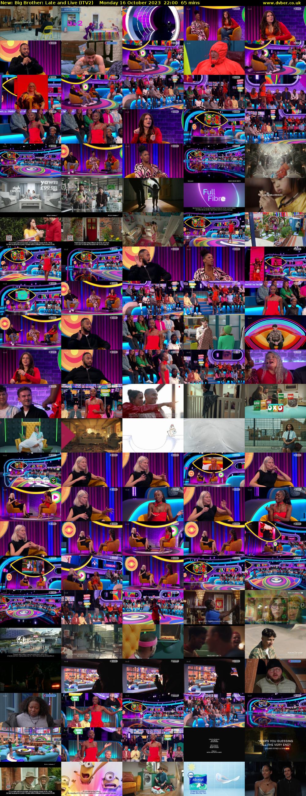 Big Brother: Late and Live (ITV2) Monday 16 October 2023 22:00 - 23:05