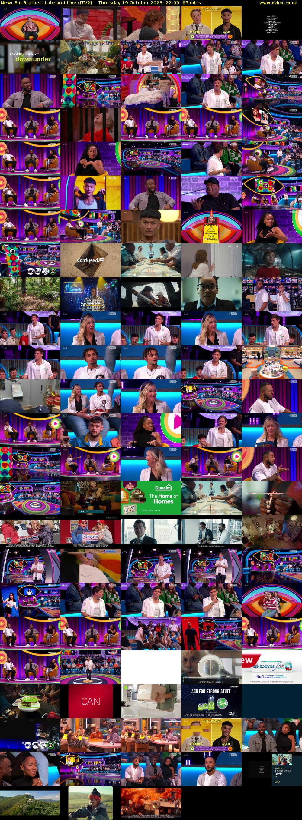 Big Brother: Late and Live (ITV2) Thursday 19 October 2023 22:00 - 23:05