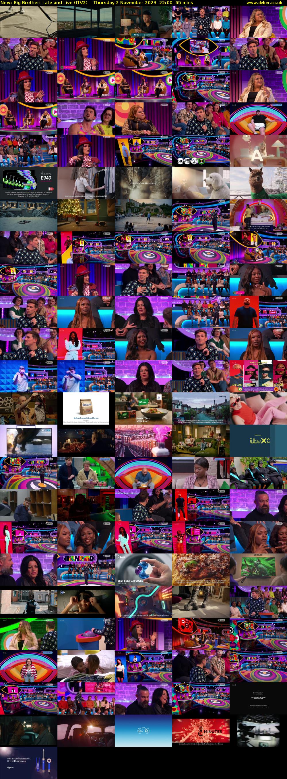 Big Brother: Late and Live (ITV2) Thursday 2 November 2023 22:00 - 23:05