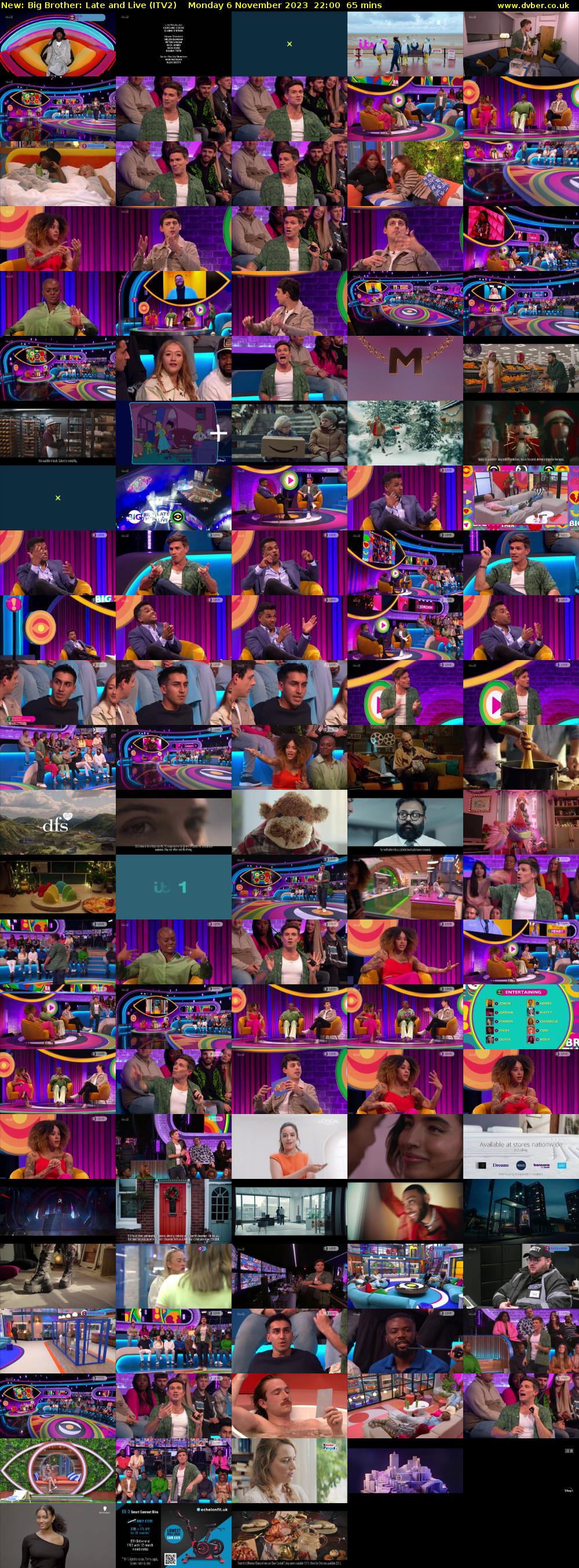 Big Brother: Late and Live (ITV2) Monday 6 November 2023 22:00 - 23:05