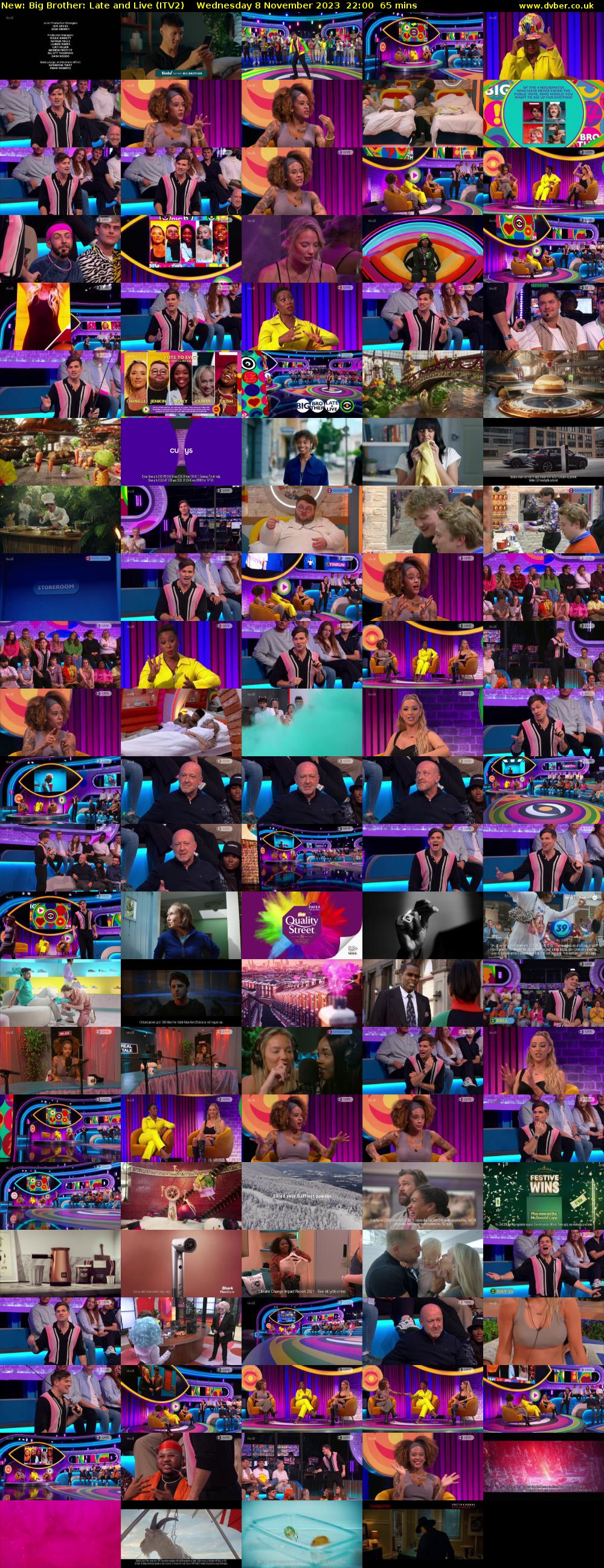 Big Brother: Late and Live (ITV2) Wednesday 8 November 2023 22:00 - 23:05