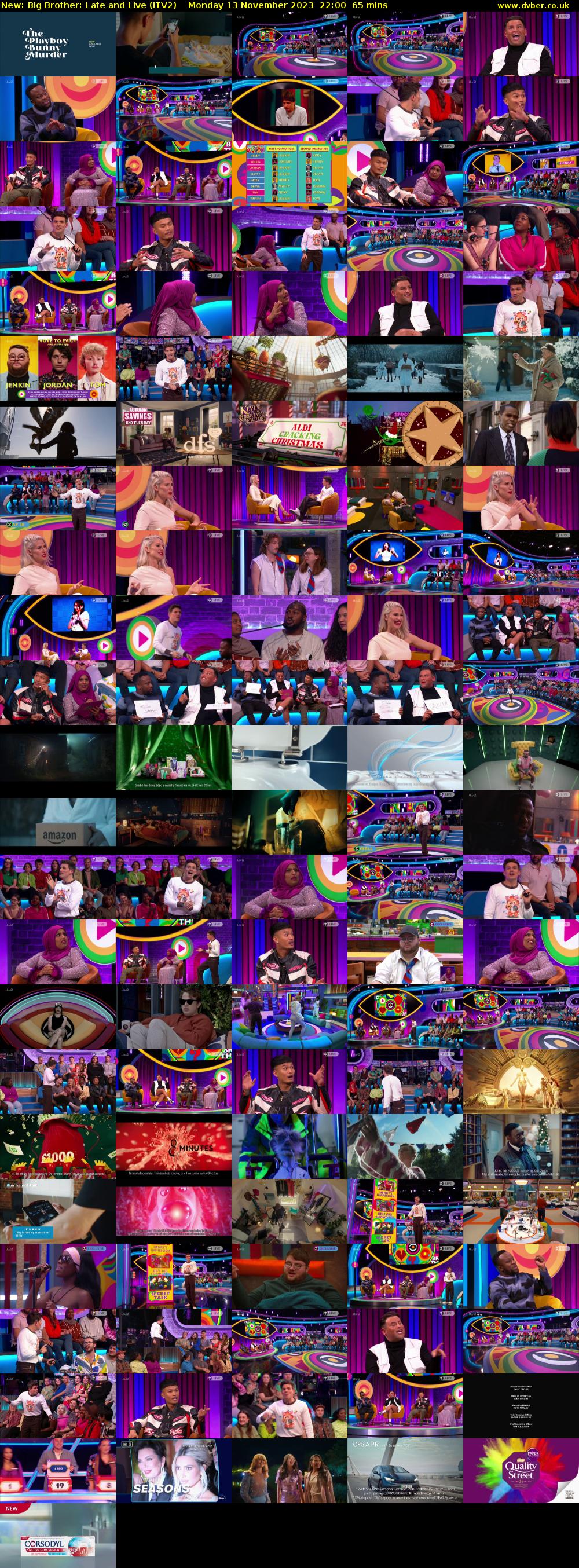 Big Brother: Late and Live (ITV2) Monday 13 November 2023 22:00 - 23:05