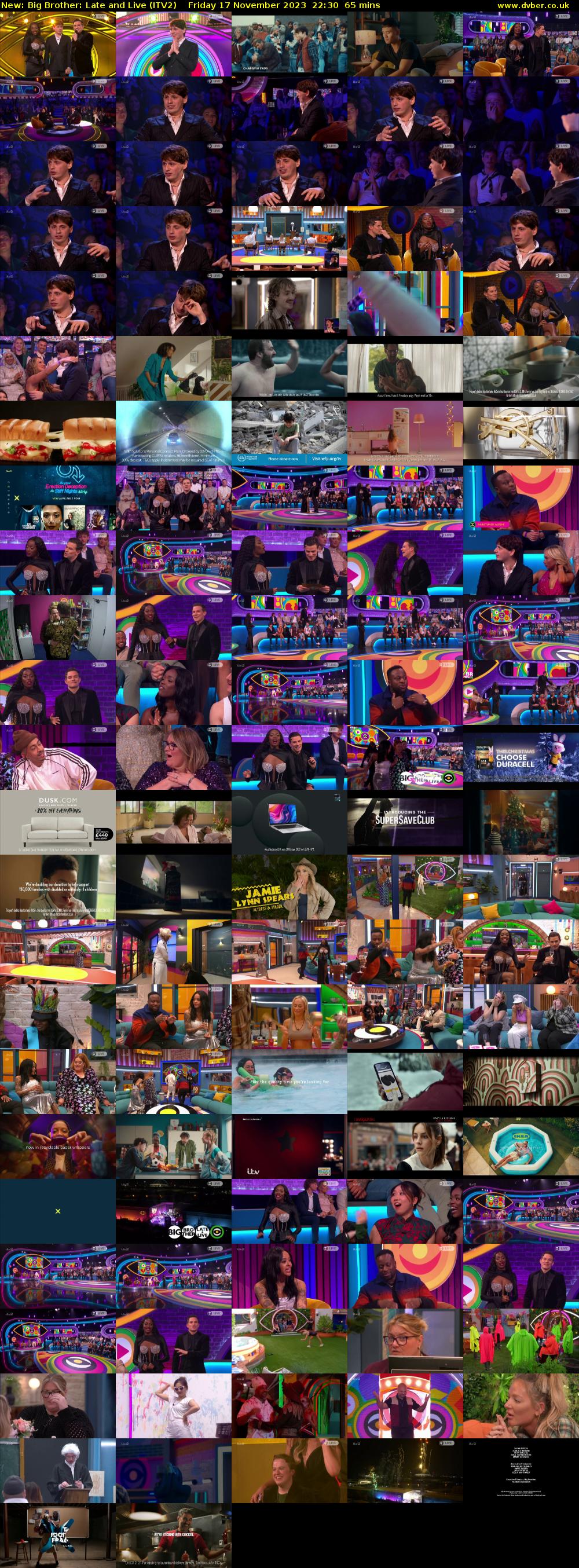 Big Brother: Late and Live (ITV2) Friday 17 November 2023 22:30 - 23:35