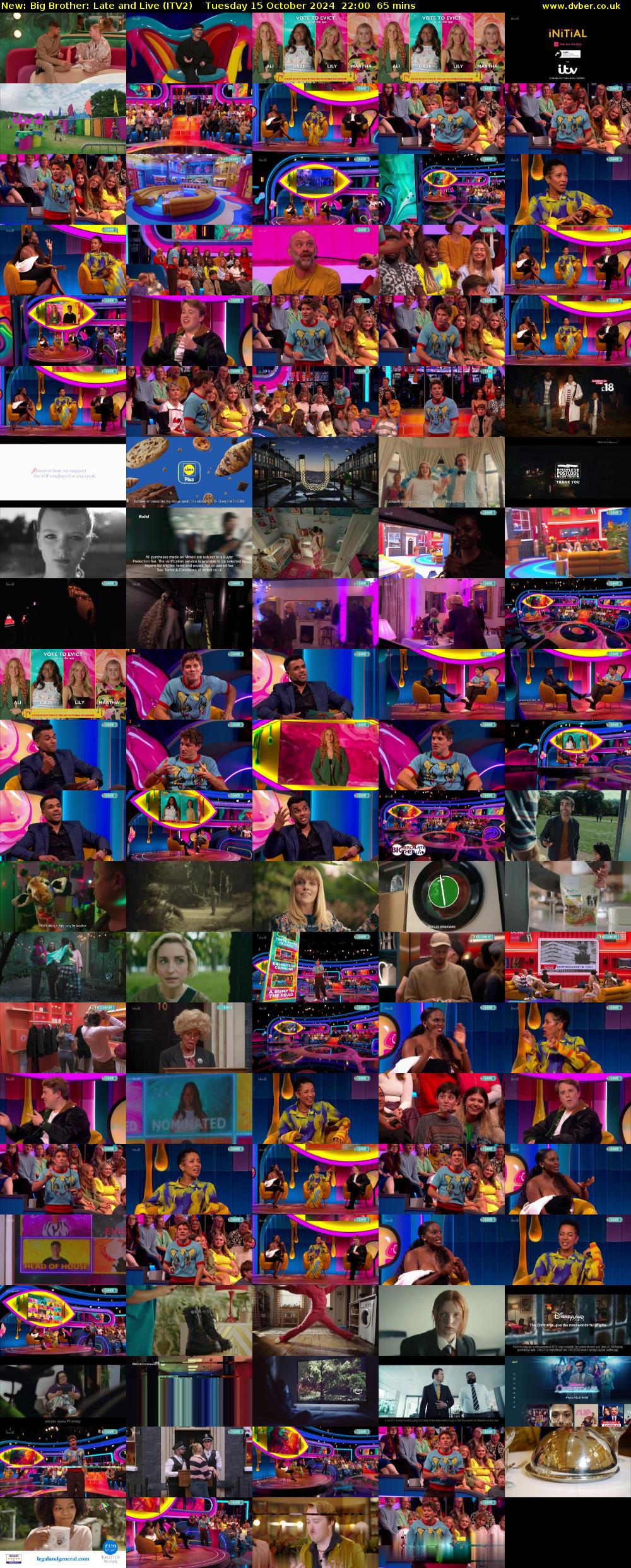 Big Brother: Late and Live (ITV2) Tuesday 15 October 2024 22:00 - 23:05