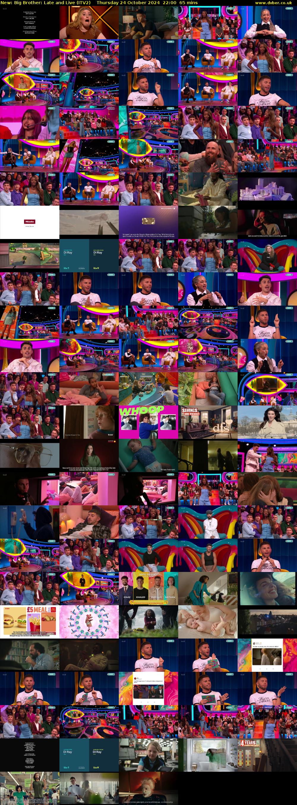 Big Brother: Late and Live (ITV2) Thursday 24 October 2024 22:00 - 23:05