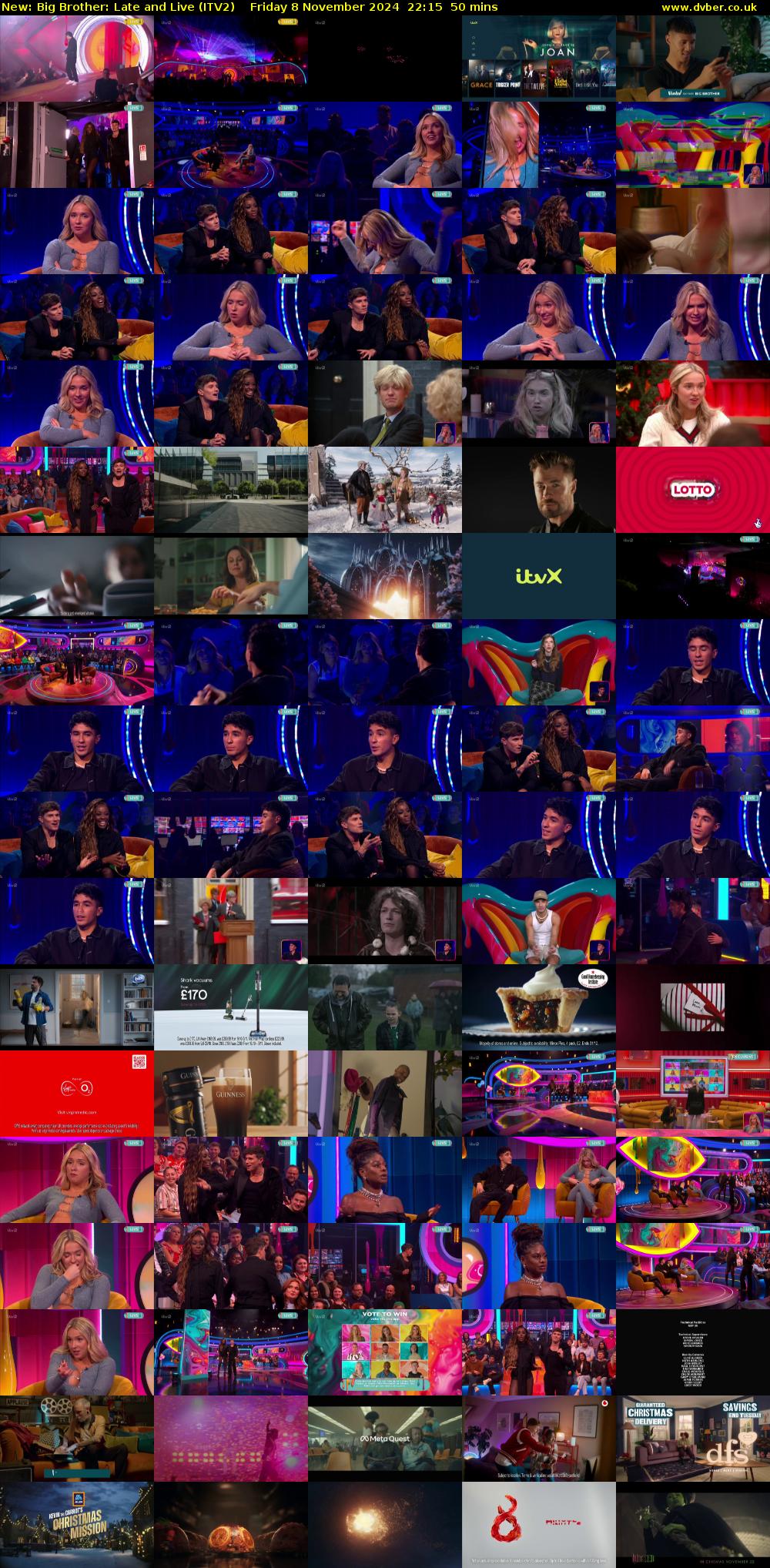 Big Brother: Late and Live (ITV2) Friday 8 November 2024 22:15 - 23:05