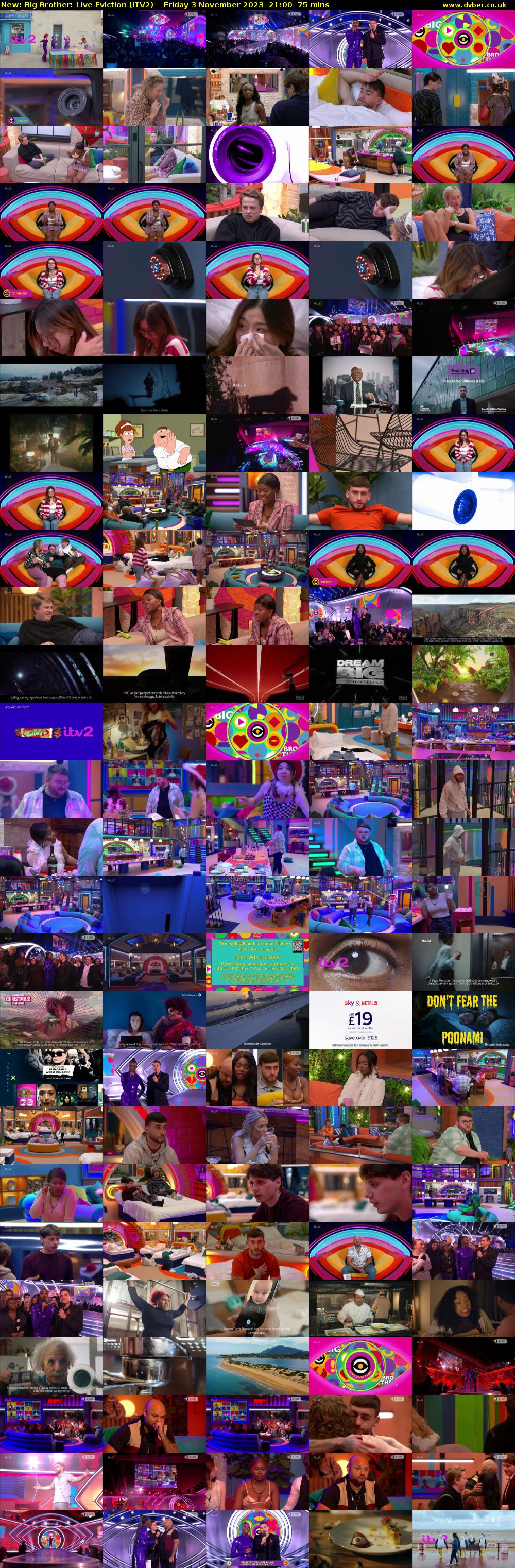 Big Brother: Live Eviction (ITV2) Friday 3 November 2023 21:00 - 22:15