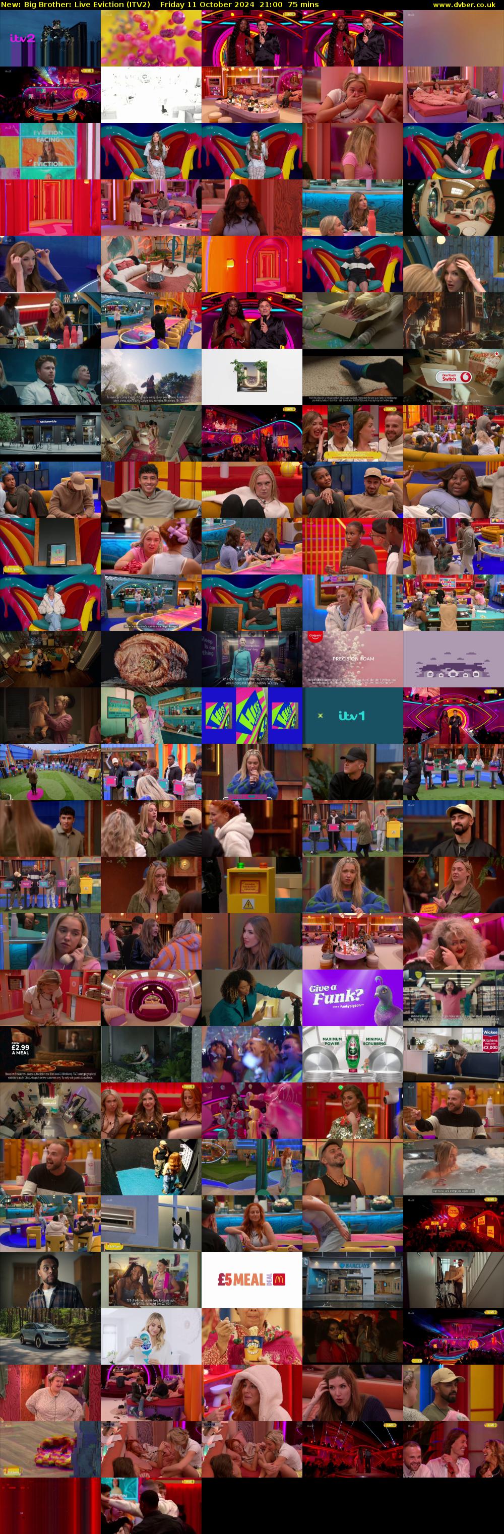 Big Brother: Live Eviction (ITV2) Friday 11 October 2024 21:00 - 22:15