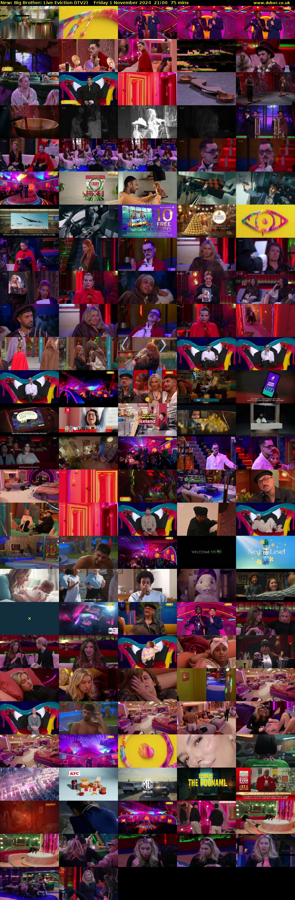 Big Brother: Live Eviction (ITV2) Friday 1 November 2024 21:00 - 22:15