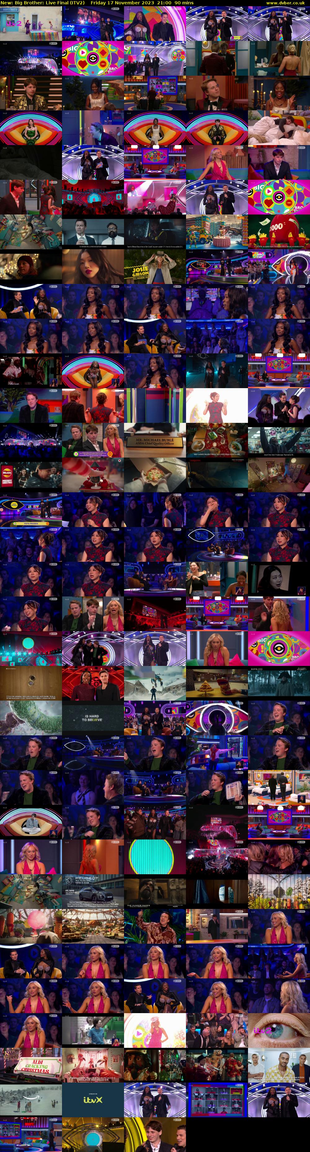Big Brother: Live Final (ITV2) Friday 17 November 2023 21:00 - 22:30