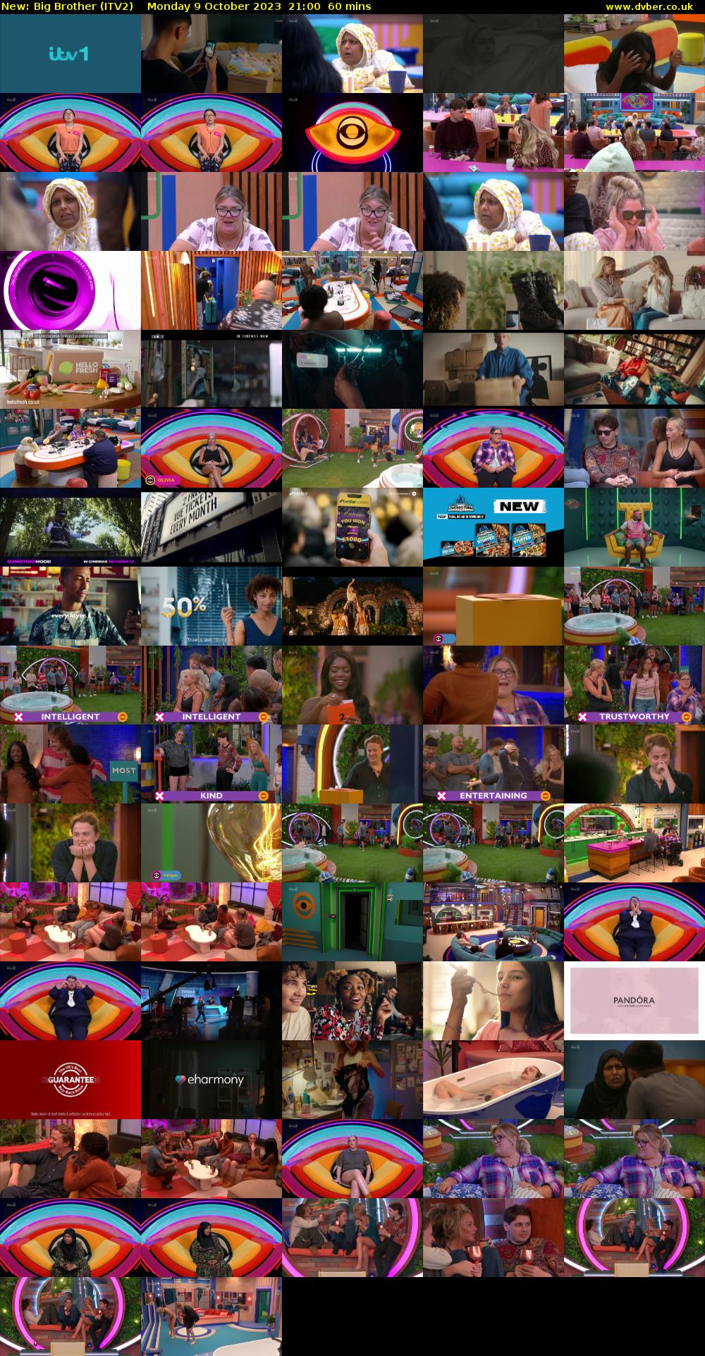 Big Brother (ITV2) Monday 9 October 2023 21:00 - 22:00