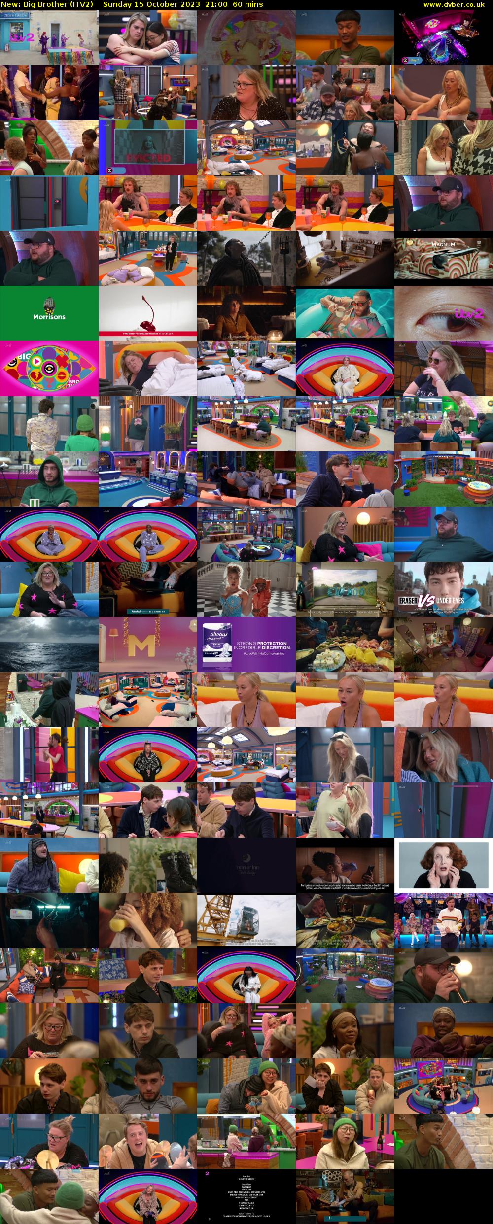 Big Brother (ITV2) Sunday 15 October 2023 21:00 - 22:00