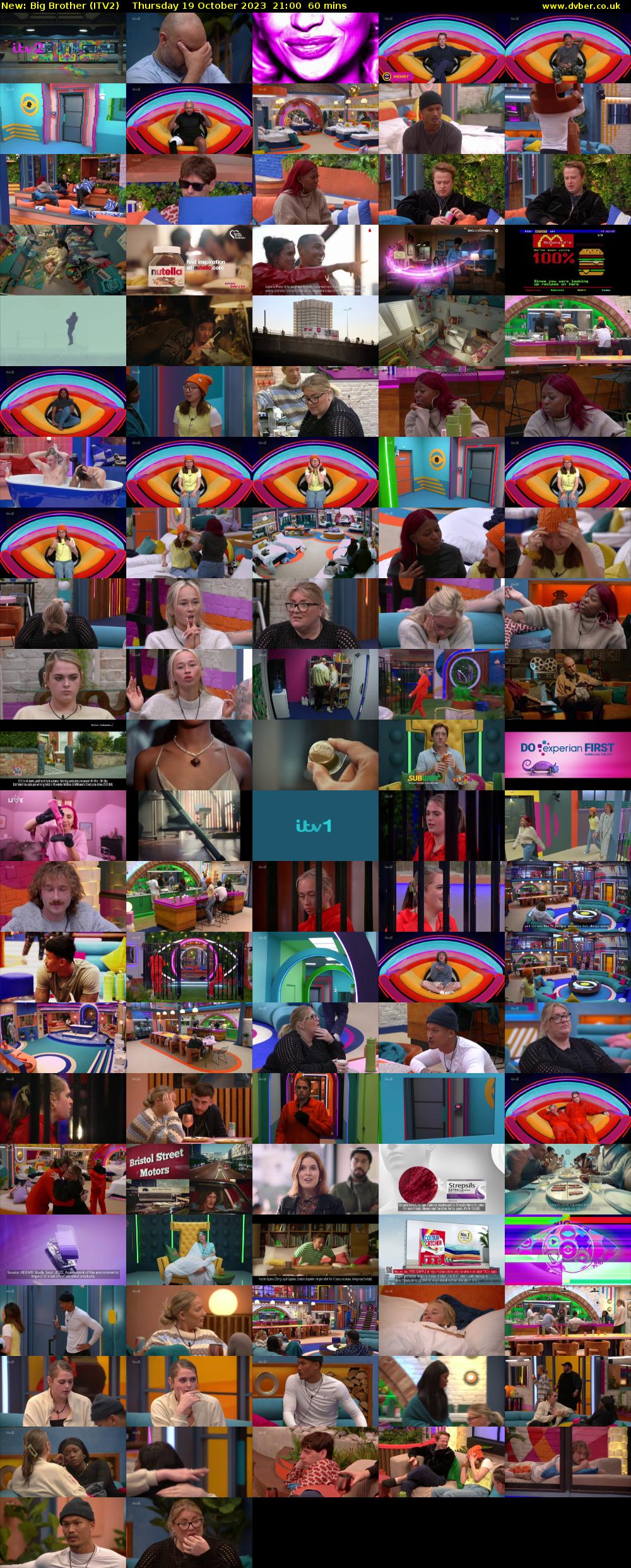 Big Brother (ITV2) Thursday 19 October 2023 21:00 - 22:00