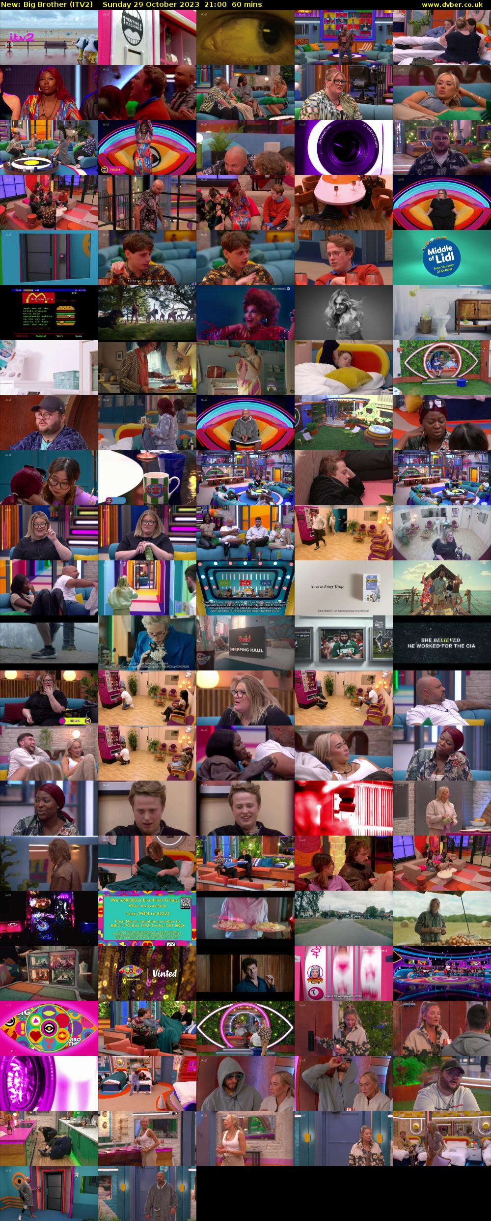 Big Brother (ITV2) Sunday 29 October 2023 21:00 - 22:00