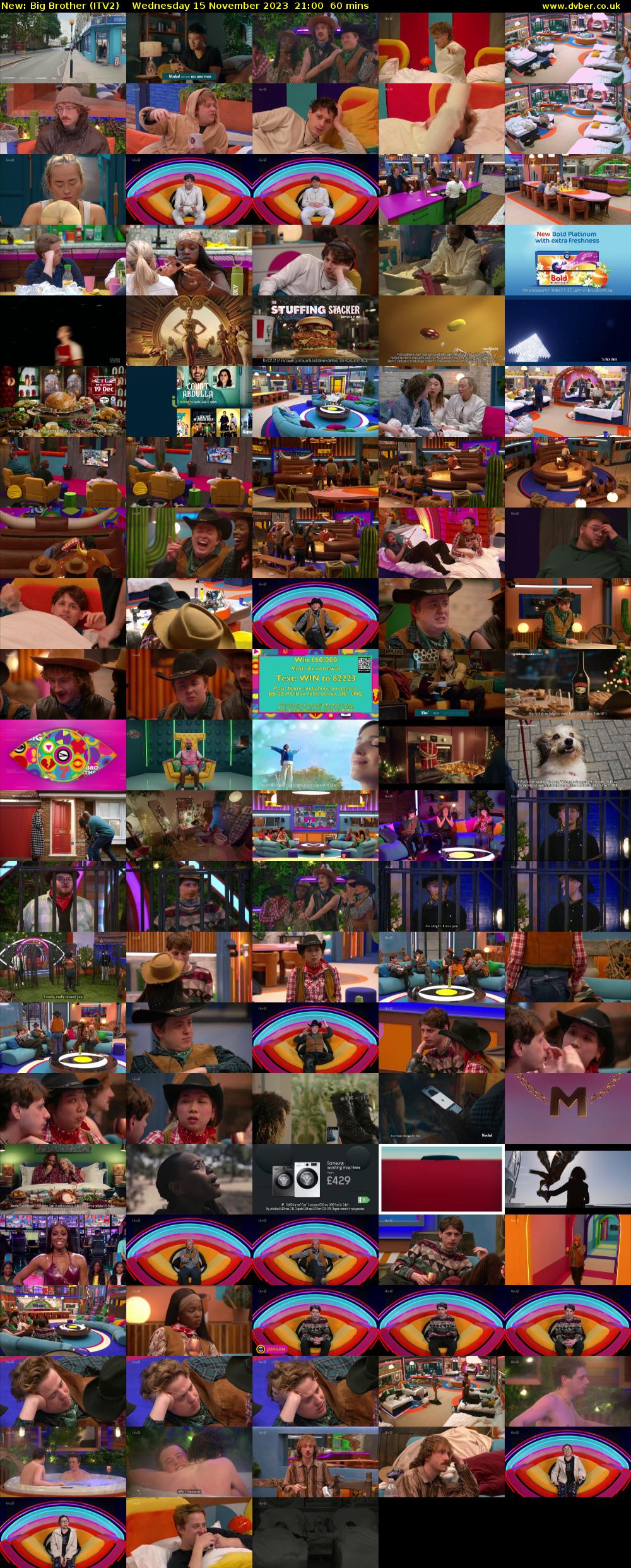 Big Brother (ITV2) Wednesday 15 November 2023 21:00 - 22:00