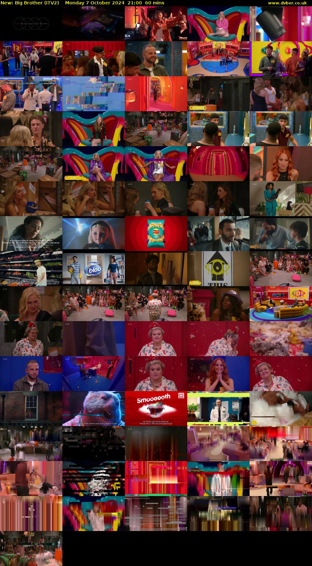 Big Brother (ITV2) Monday 7 October 2024 21:00 - 22:00