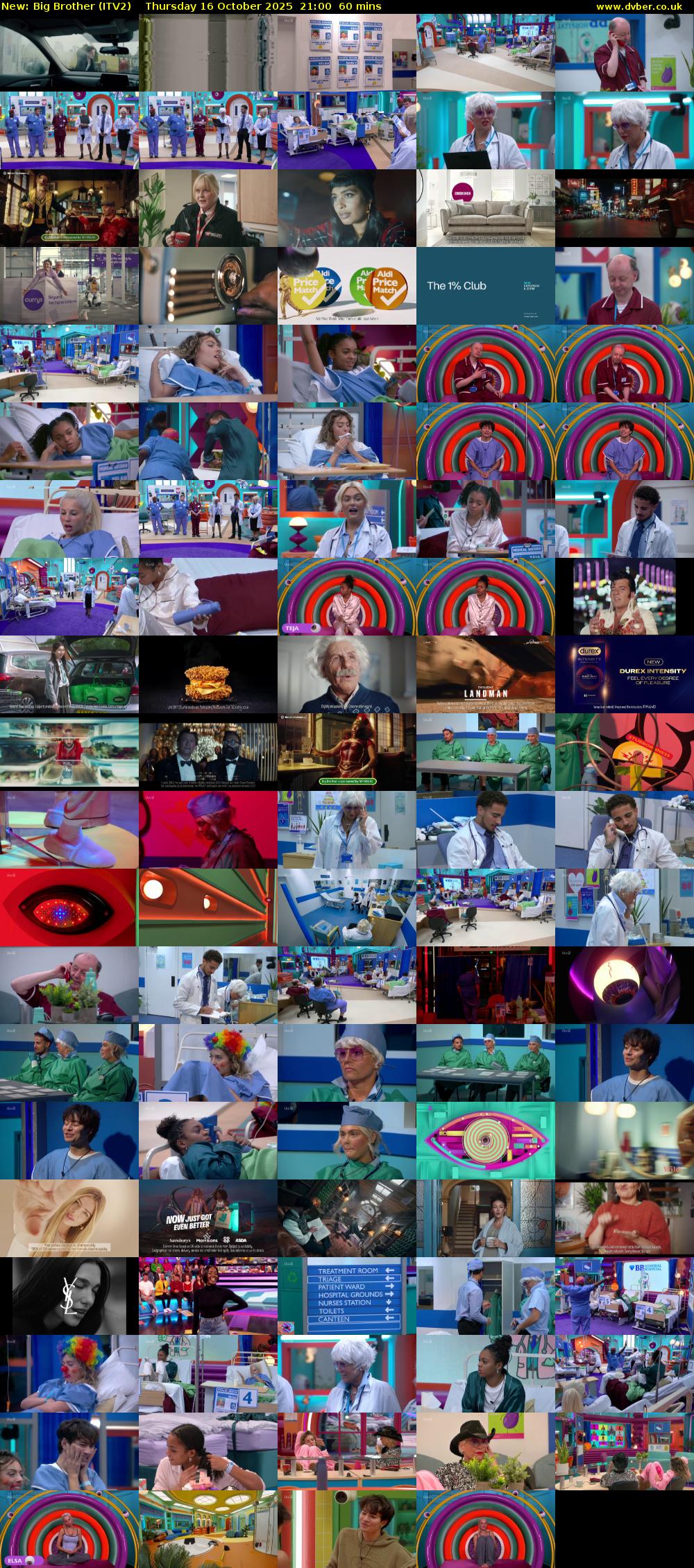 Big Brother (ITV2) Thursday 16 October 2025 21:00 - 22:00