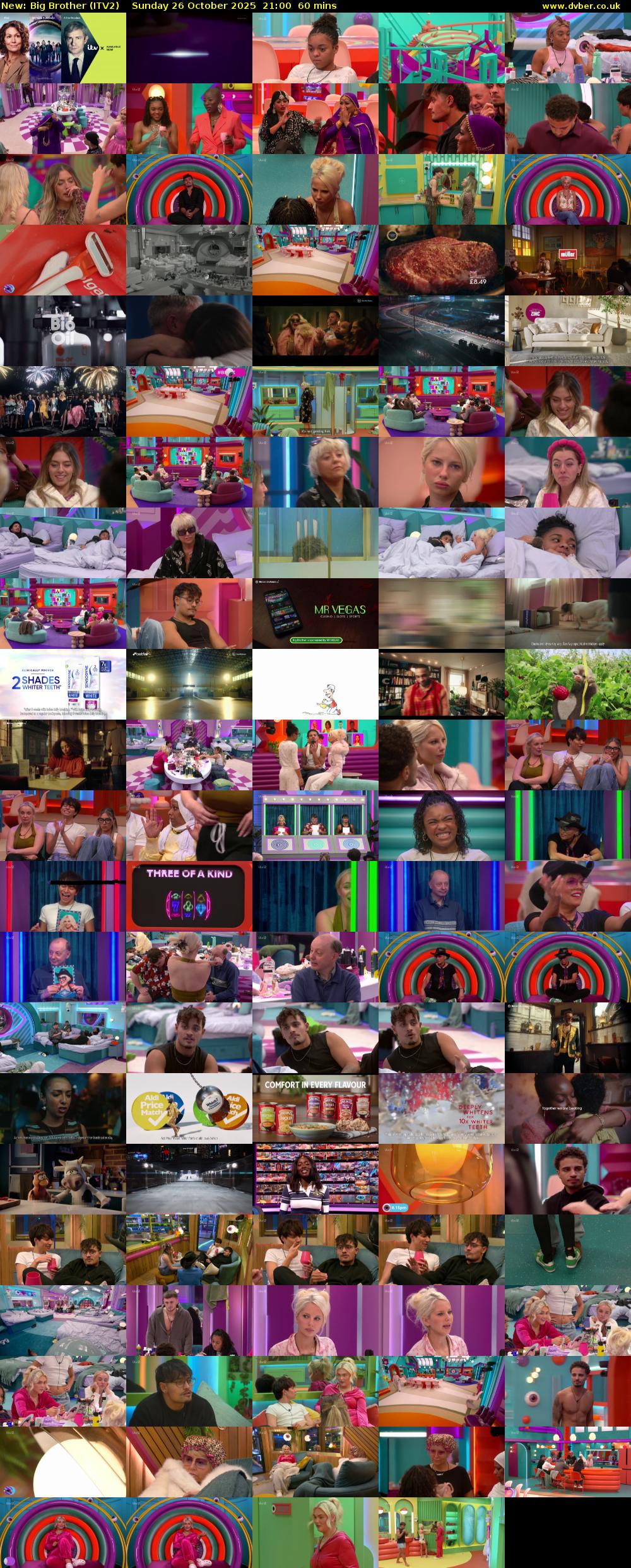 Big Brother (ITV2) Sunday 26 October 2025 21:00 - 22:00