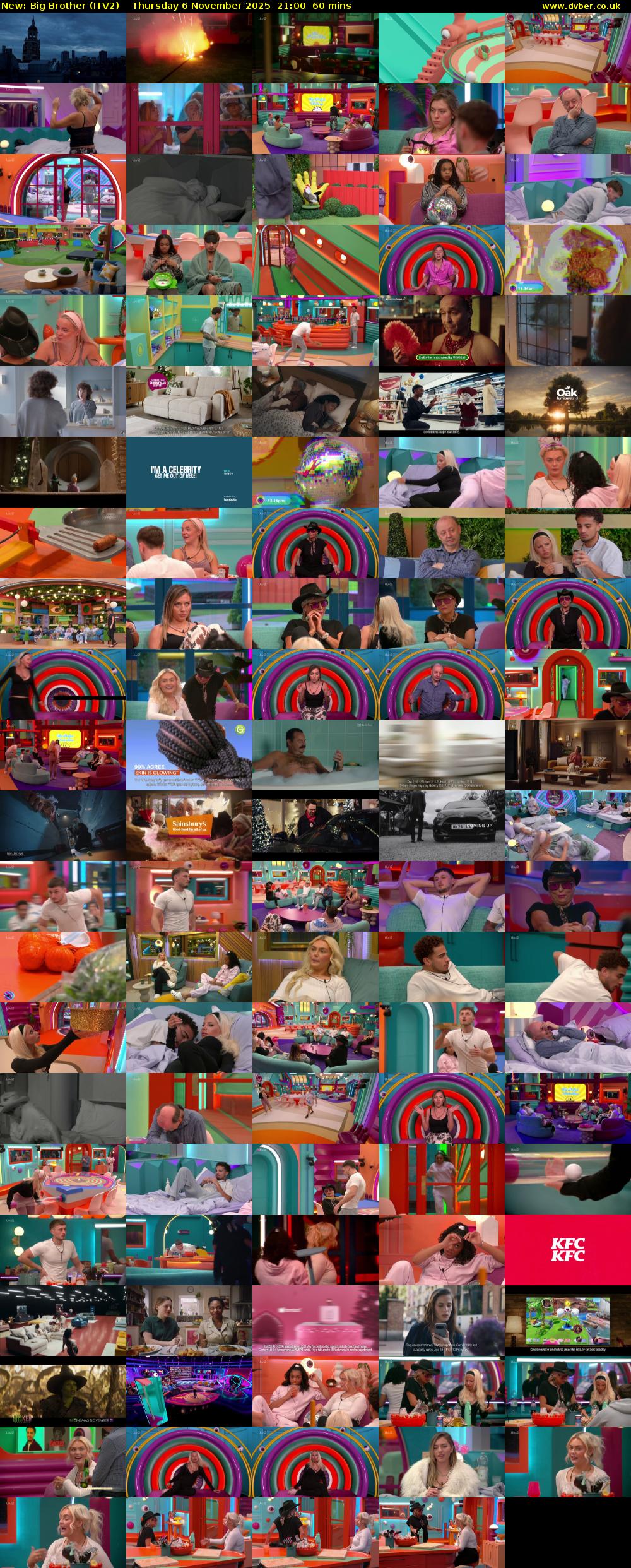 Big Brother (ITV2) Thursday 6 November 2025 21:00 - 22:00