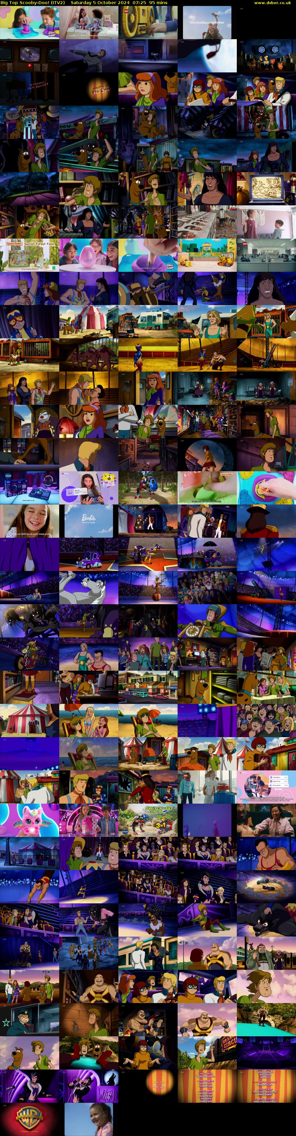 Big Top Scooby-Doo! (ITV2) Saturday 5 October 2024 07:25 - 09:00