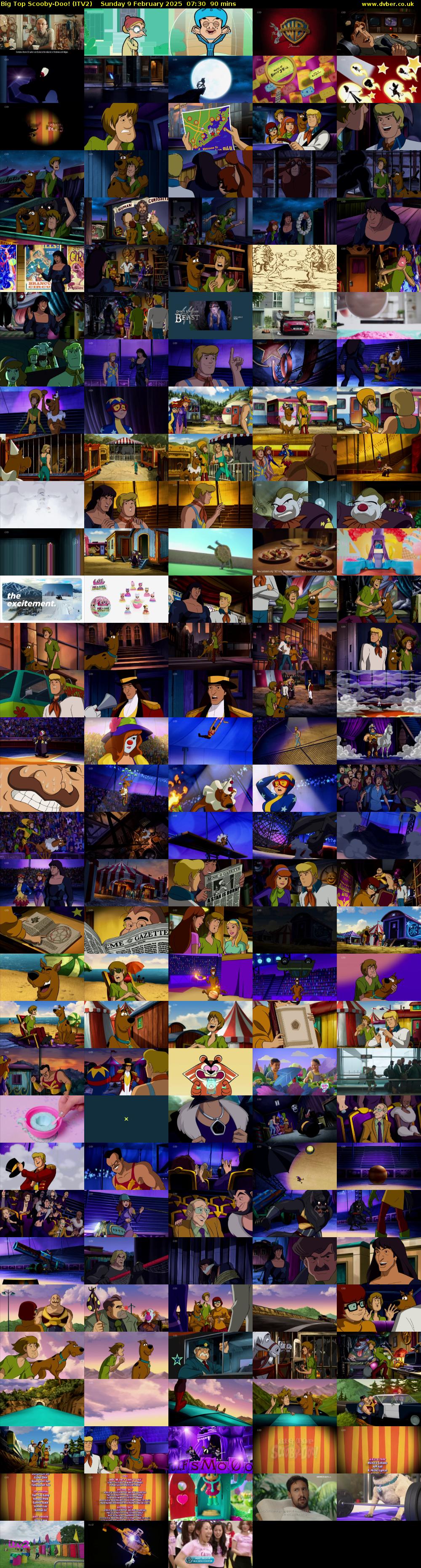 Big Top Scooby-Doo! (ITV2) Sunday 9 February 2025 07:30 - 09:00