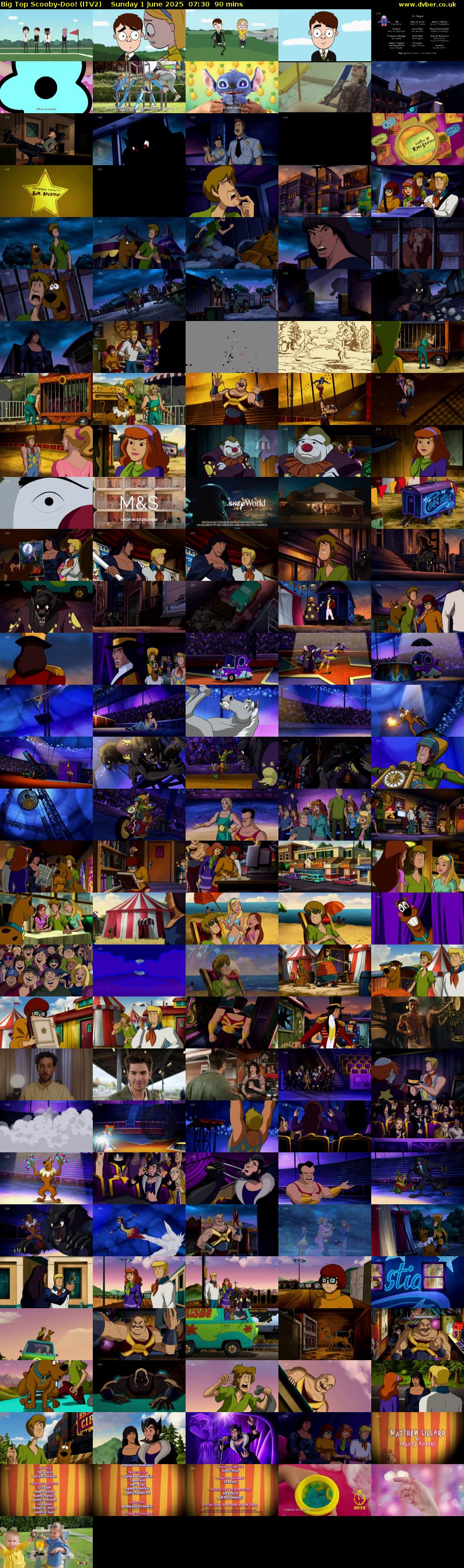 Big Top Scooby-Doo! (ITV2) Sunday 1 June 2025 07:30 - 09:00