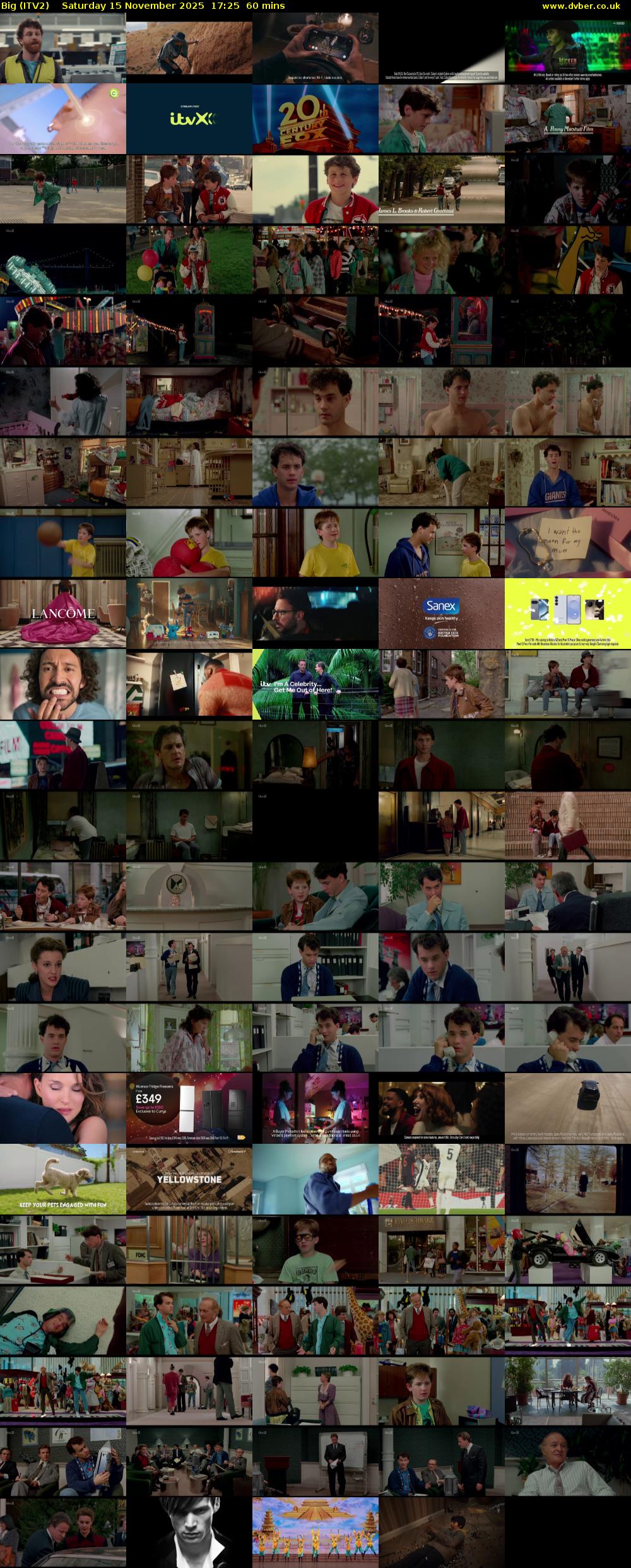 Big (ITV2) Saturday 15 November 2025 17:25 - 18:25
